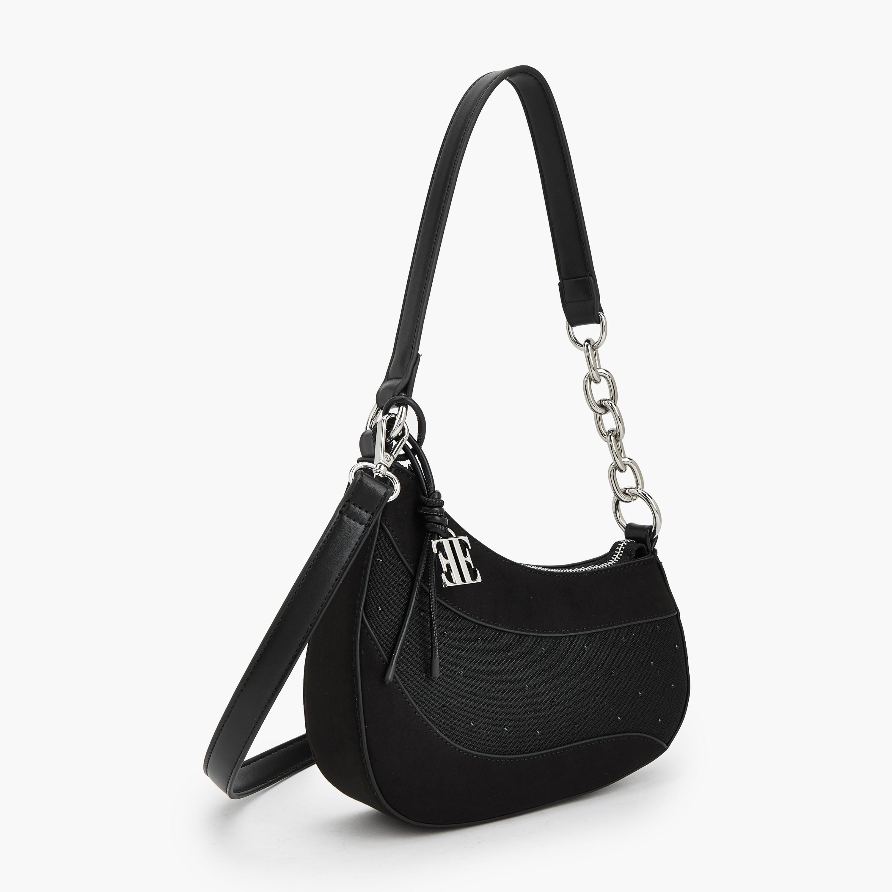 Elle Panelled Shoulder Bag with Detachable Strap-women-bagsandwallets-handbags-image-3