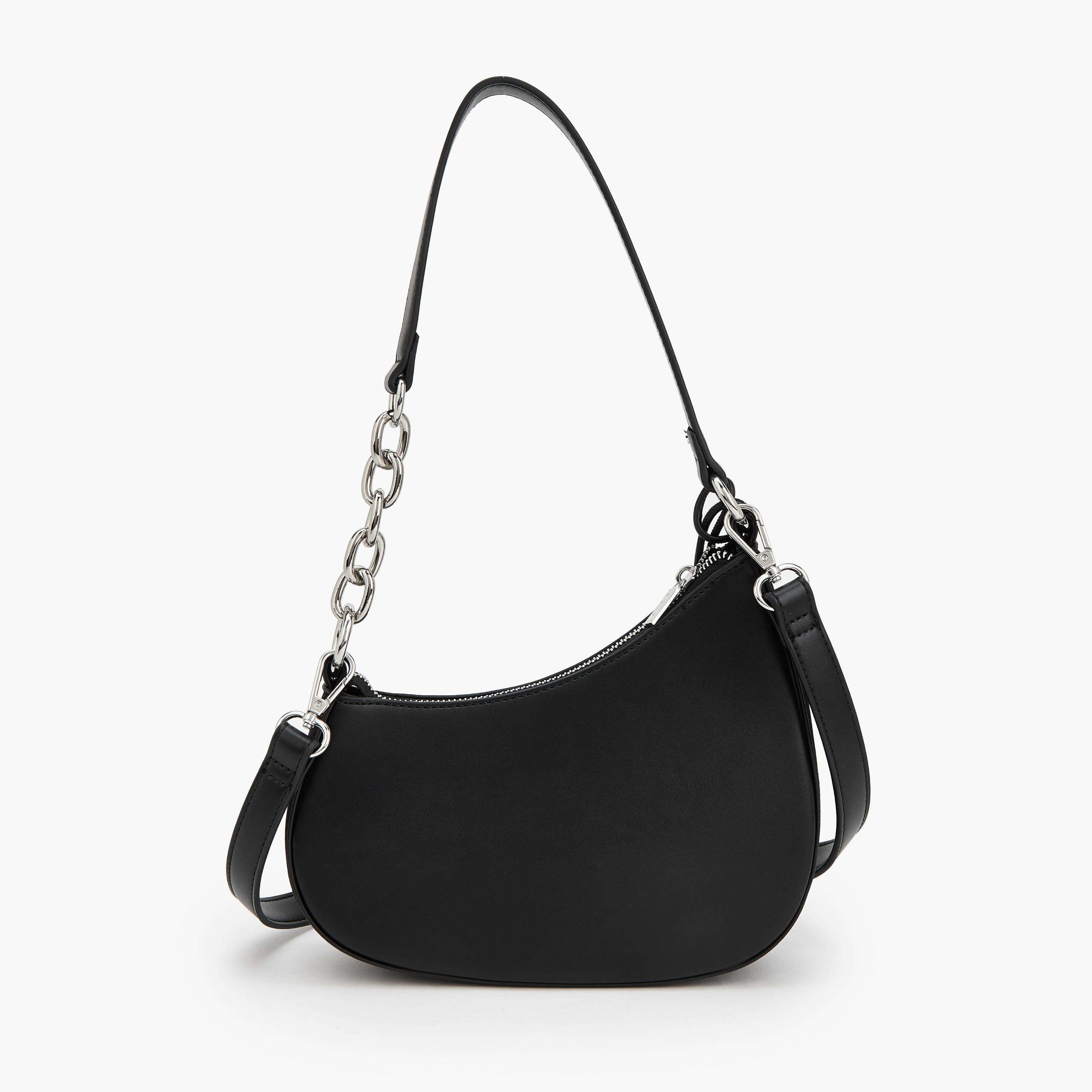 Elle Panelled Shoulder Bag with Detachable Strap-women-bagsandwallets-handbags-image-5