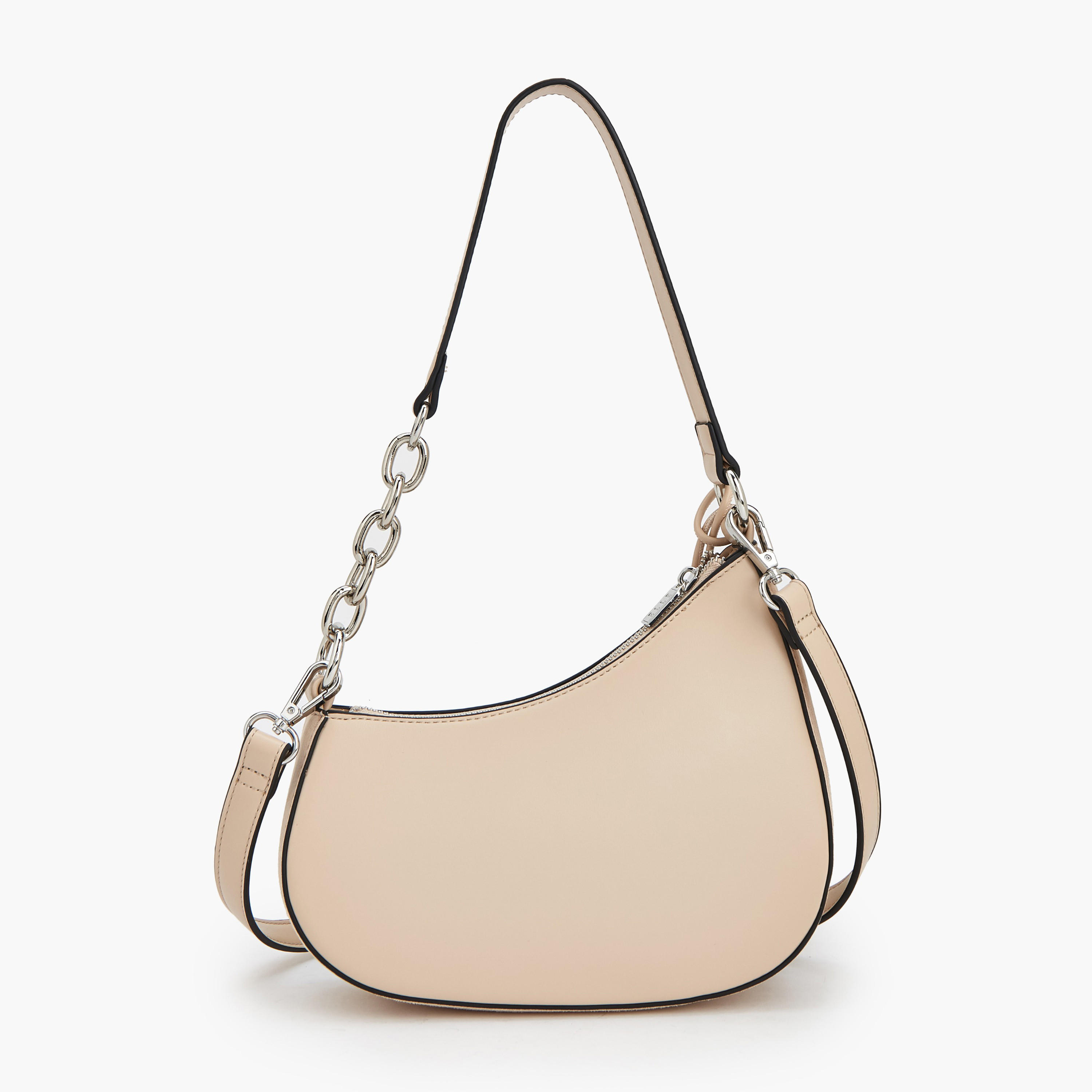 Elle Panelled Shoulder Bag with Detachable Strap-women-bagsandwallets-handbags-image-5