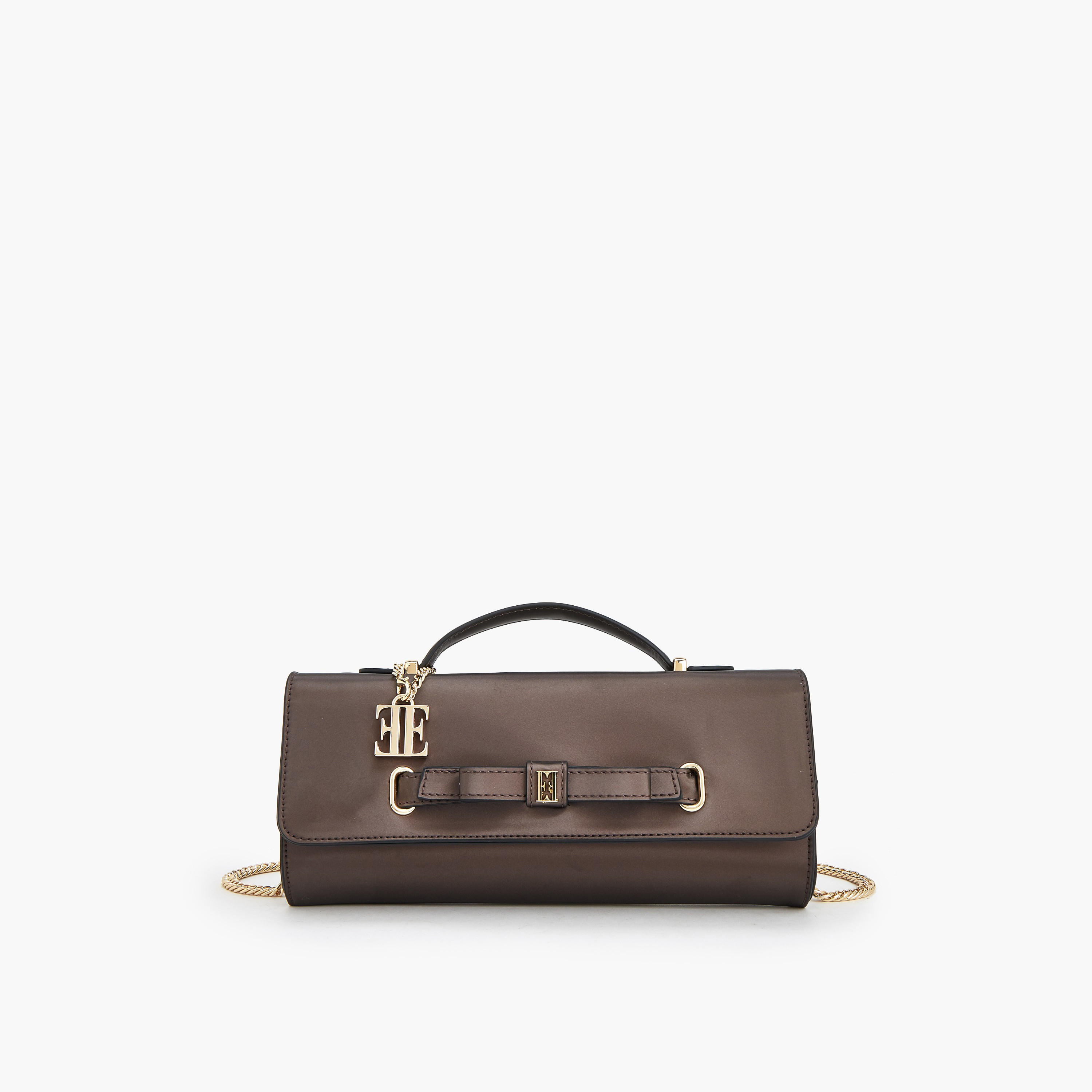 Elle Bow Detail Crossbody Bag with Chain Strap-women-bagsandwallets-handbags-image-1