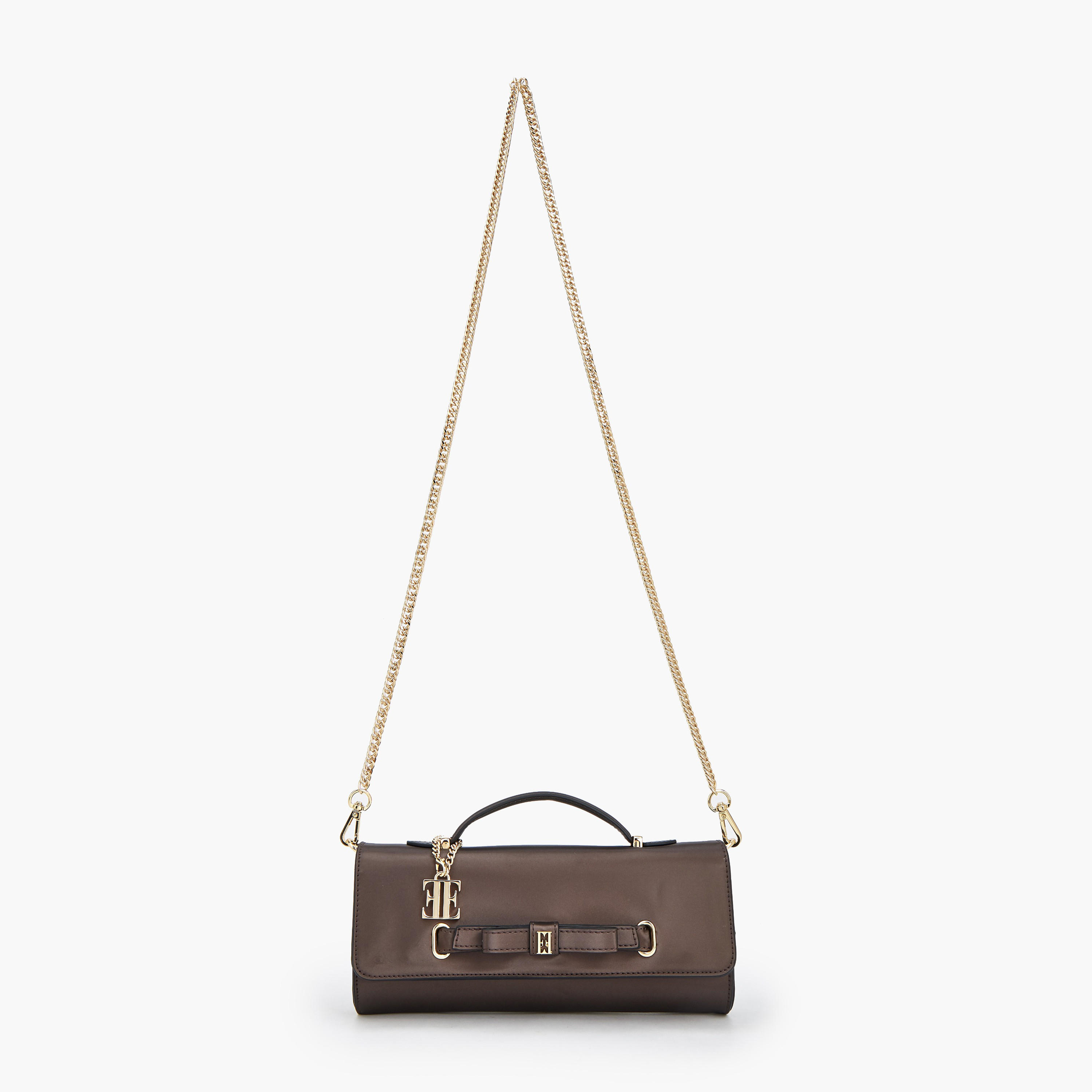 Elle Bow Detail Crossbody Bag with Chain Strap-women-bagsandwallets-handbags-image-2