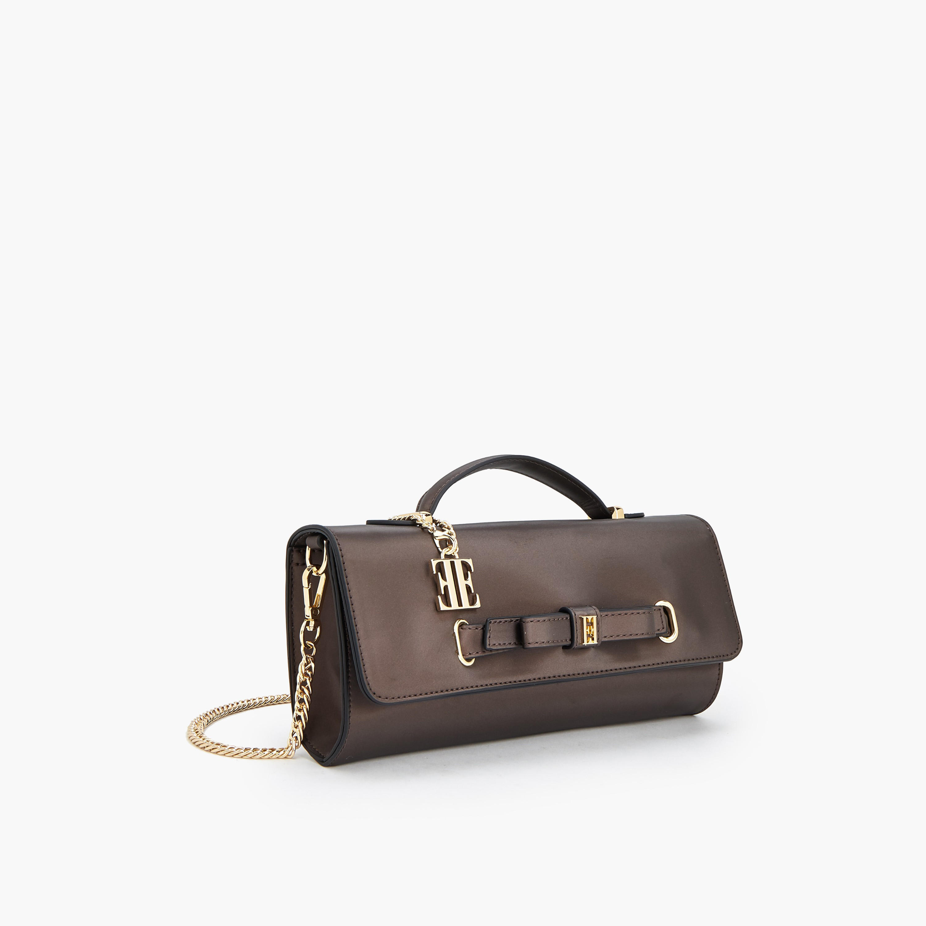 Elle Bow Detail Crossbody Bag with Chain Strap-women-bagsandwallets-handbags-image-3