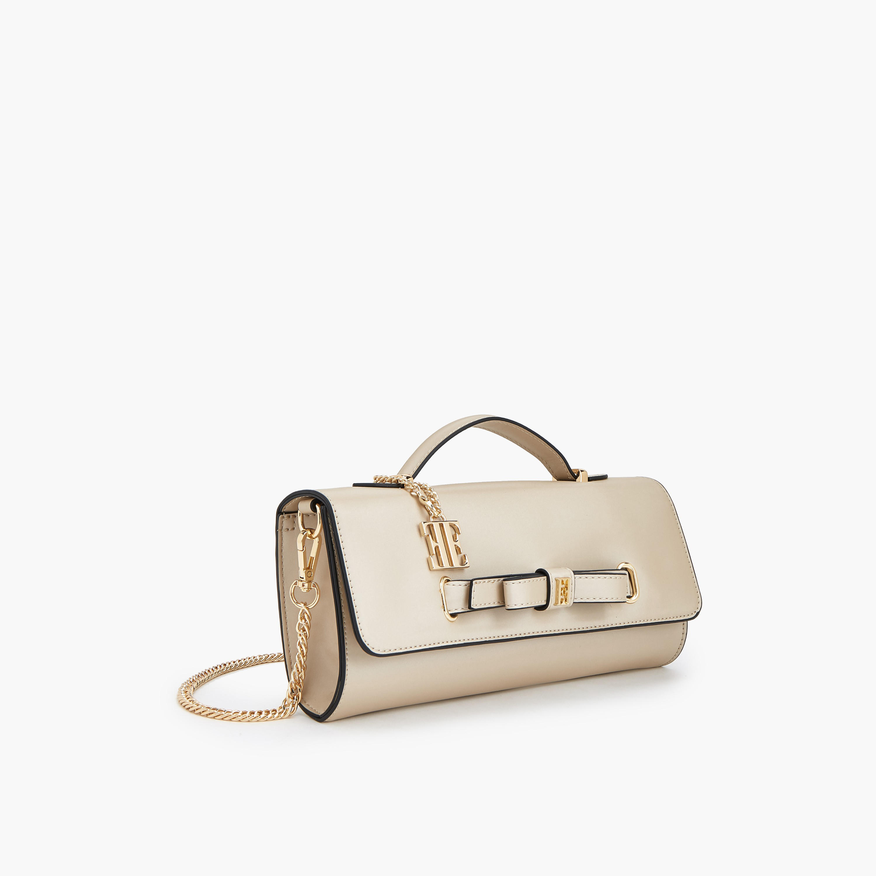 Elle Bow Detail Crossbody Bag with Chain Strap-women-bagsandwallets-handbags-image-3