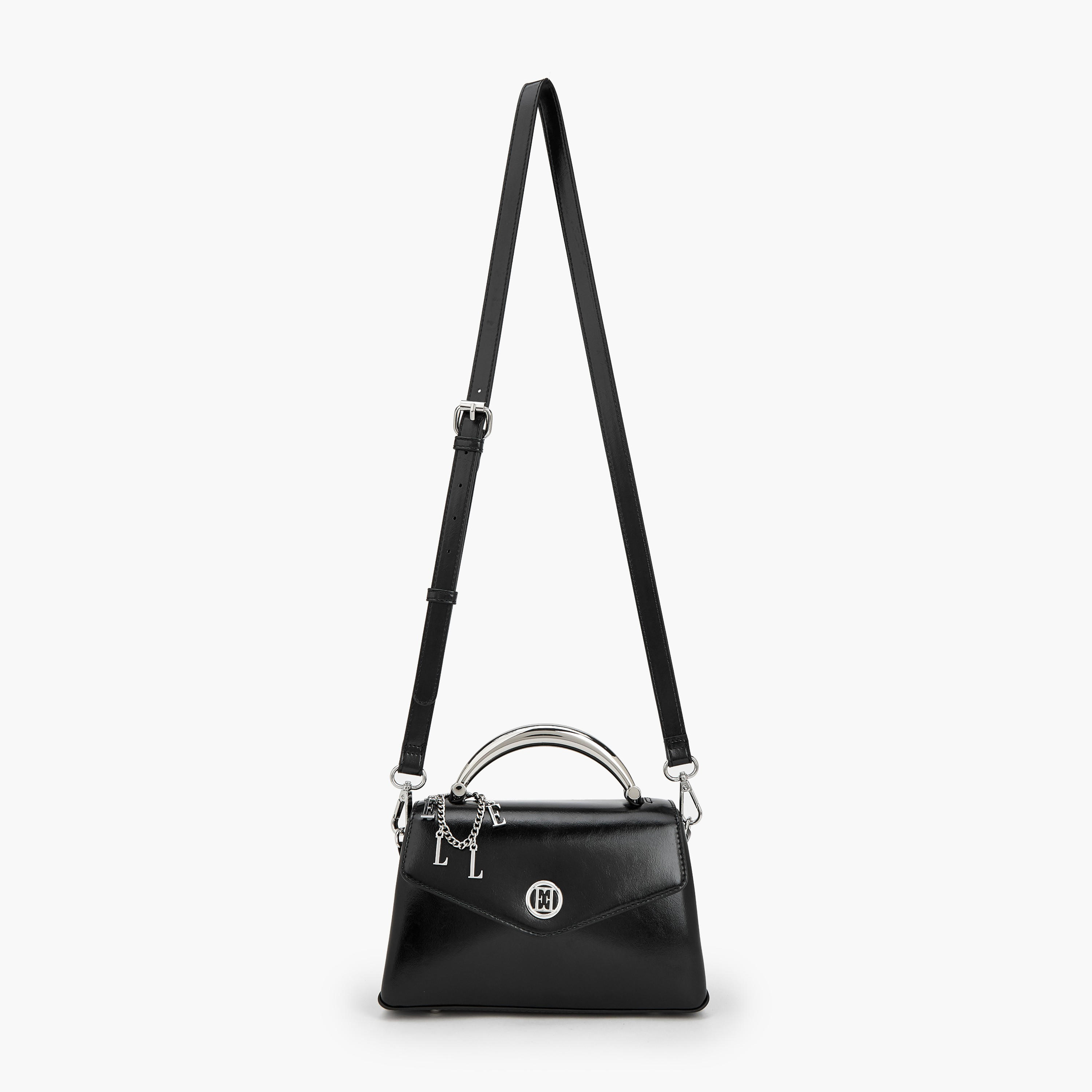 Elle Charm Detail Satchel Bag with Handle-women-bagsandwallets-handbags-image-2