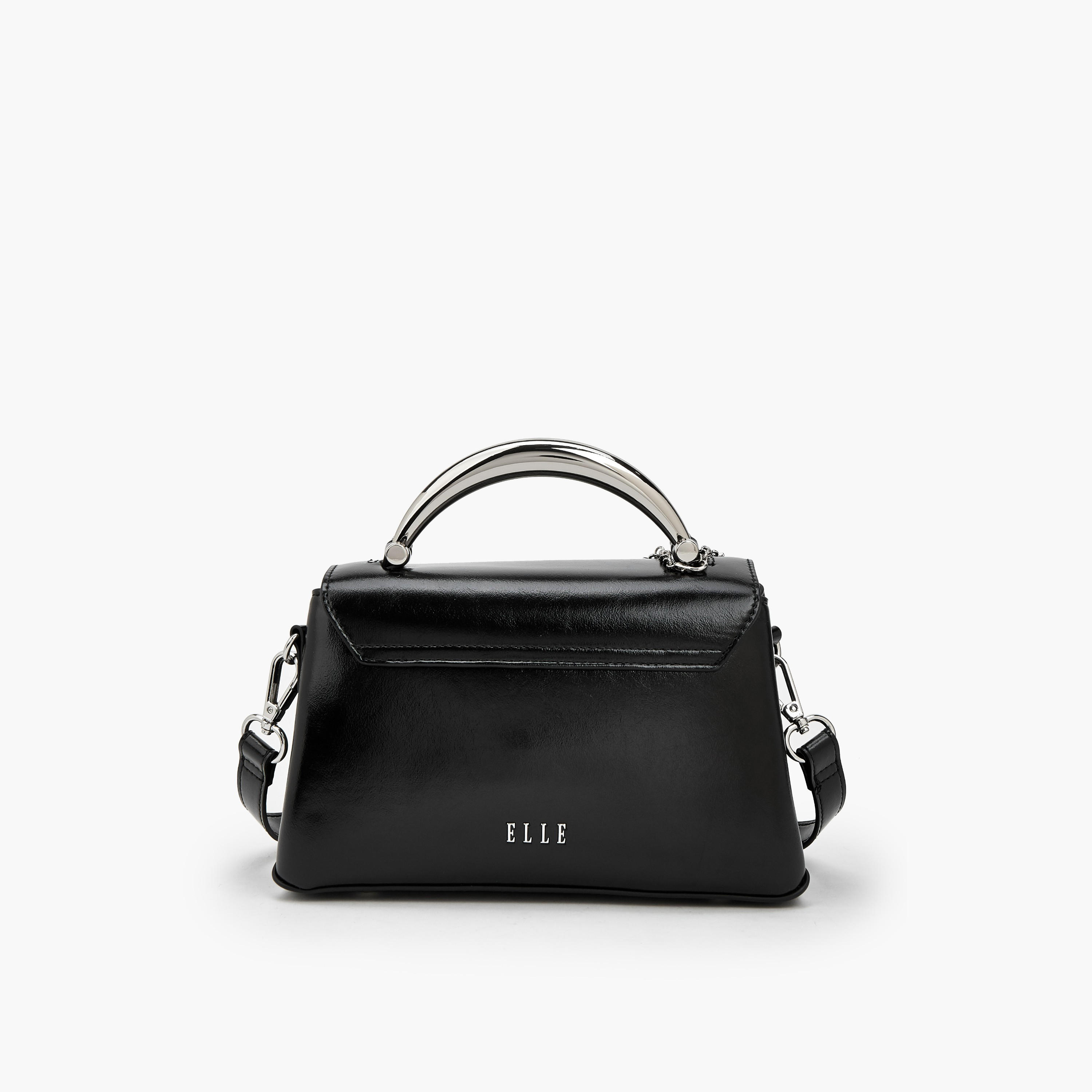 Elle Charm Detail Satchel Bag with Handle-women-bagsandwallets-handbags-image-5