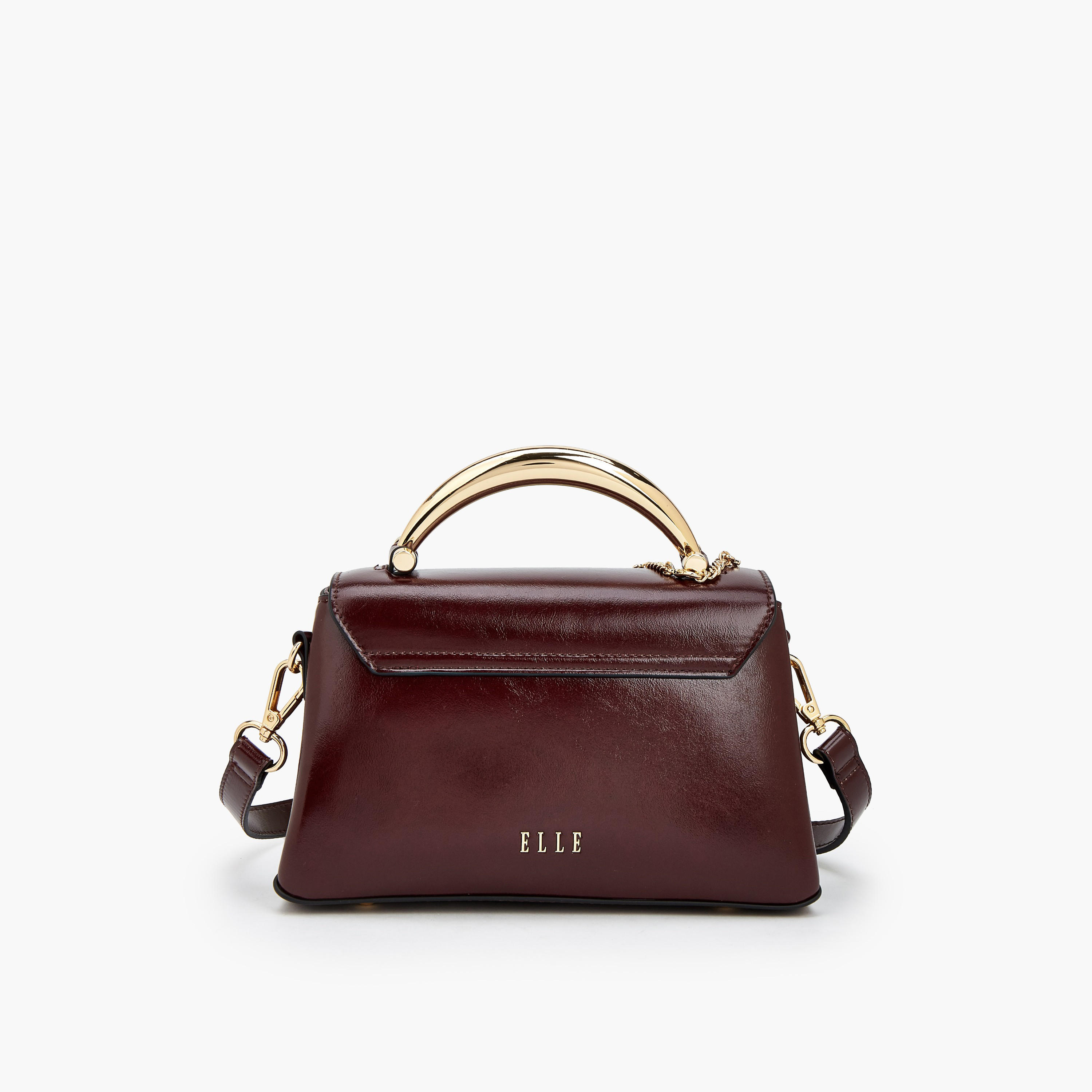 Elle Charm Detail Satchel Bag with Handle-women-bagsandwallets-handbags-image-5