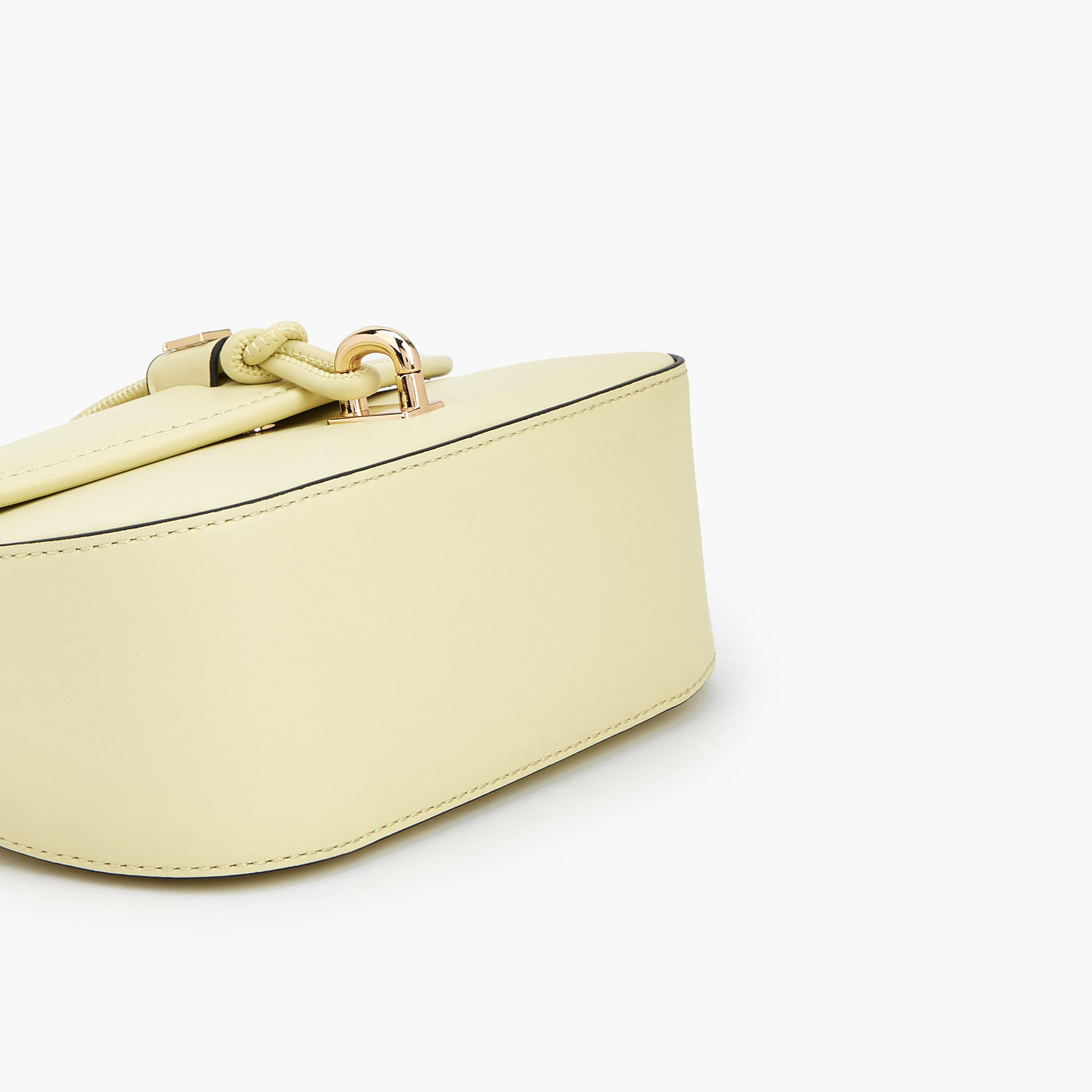 Elle Textured Solid Crossbody Bag with Twist Lock Closure-women-bagsandwallets-handbags-image-5
