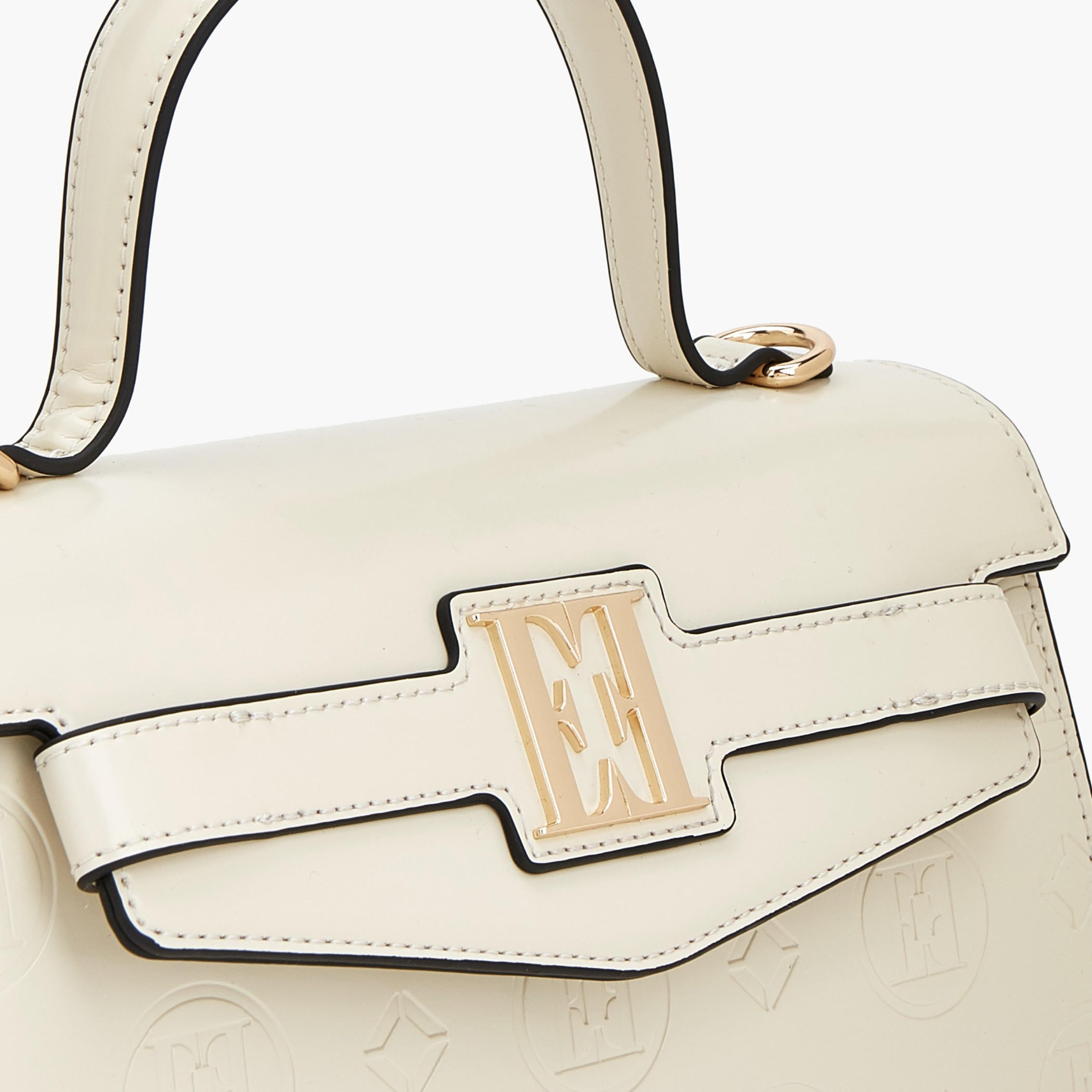 Elle Monogram Embossed Satchel Bag with Detachable Strap-women-bagsandwallets-handbags-image-4