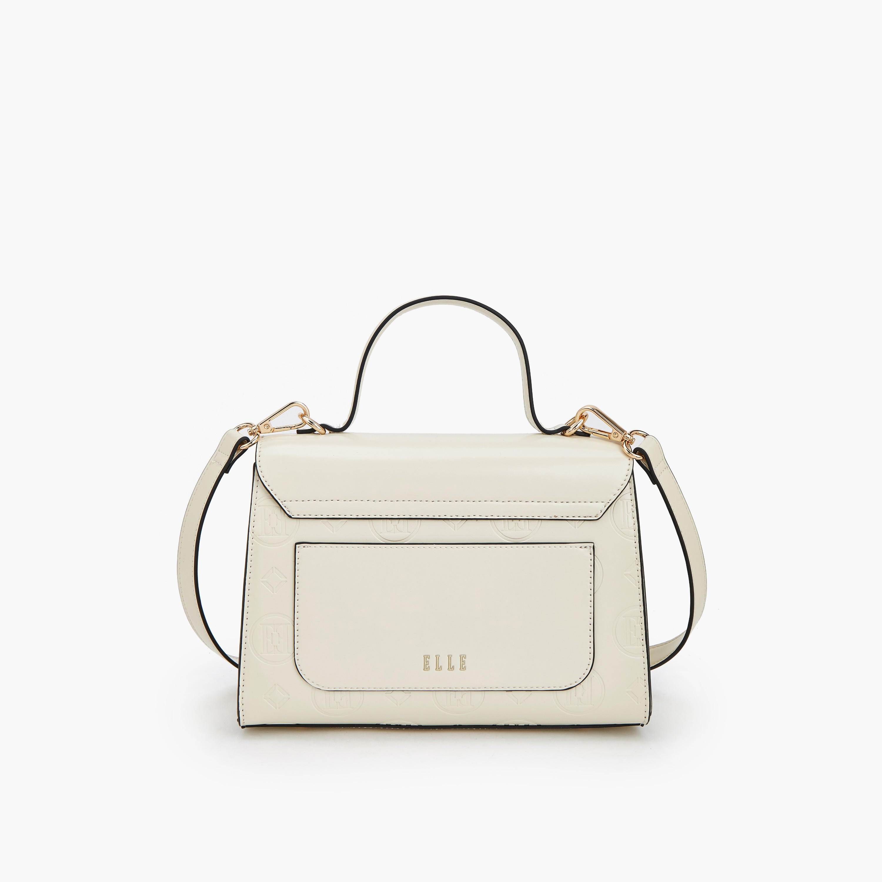 Elle Monogram Embossed Satchel Bag with Detachable Strap-women-bagsandwallets-handbags-image-5