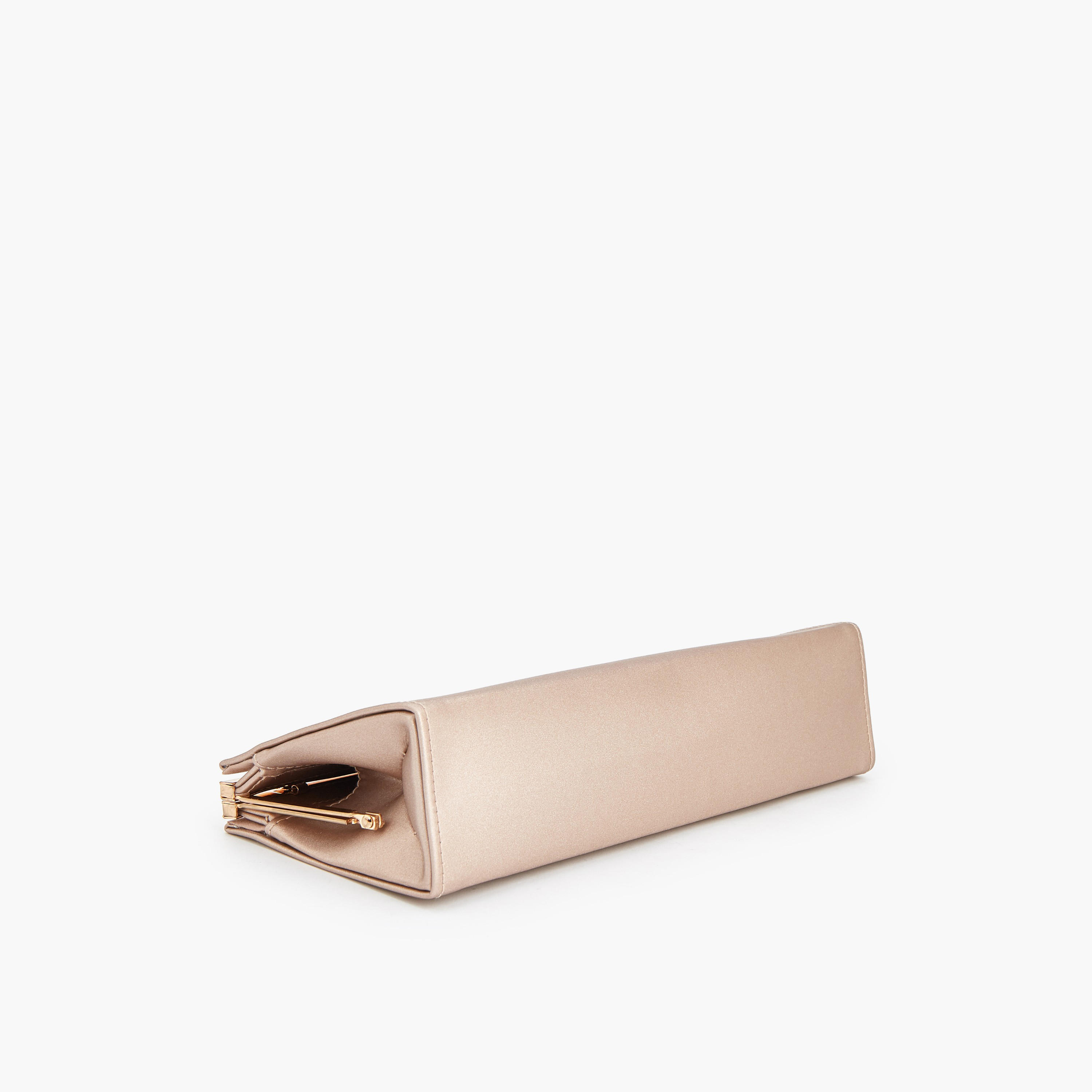 Elle Logo Detail Clutch with Chain Strap-women-bagsandwallets-handbags-image-6
