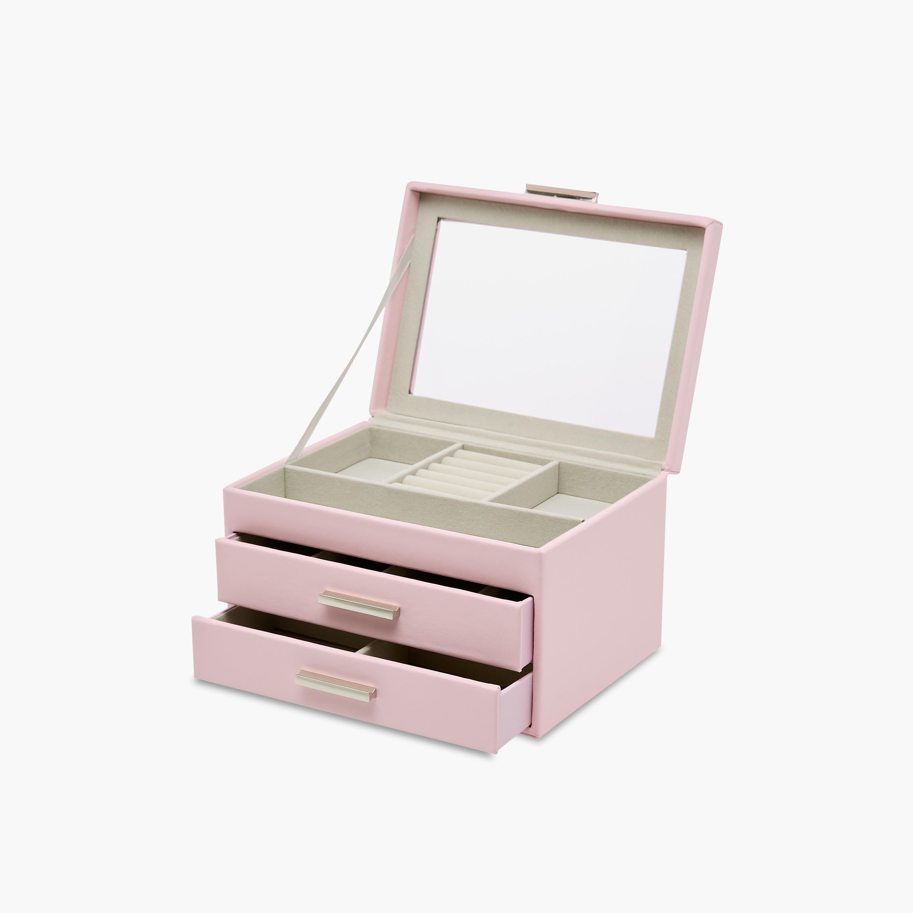 3-Compartment Jewellery Organizer with Solid Design - 21x15x13 cms-women-watchesandjewellery-jewellery-storage-image-4