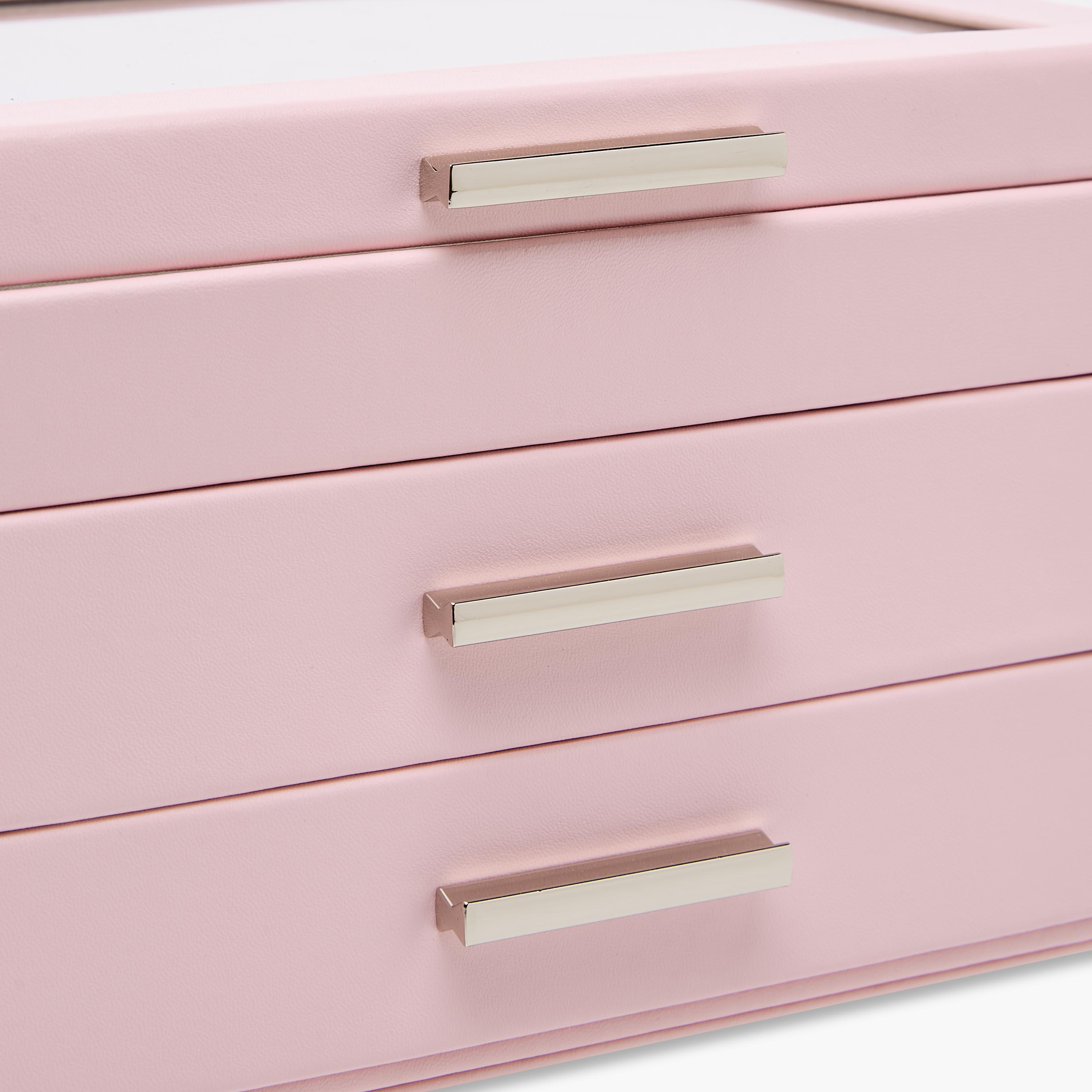 3-Compartment Jewellery Organizer with Solid Design - 21x15x13 cms-women-watchesandjewellery-jewellery-storage-image-5
