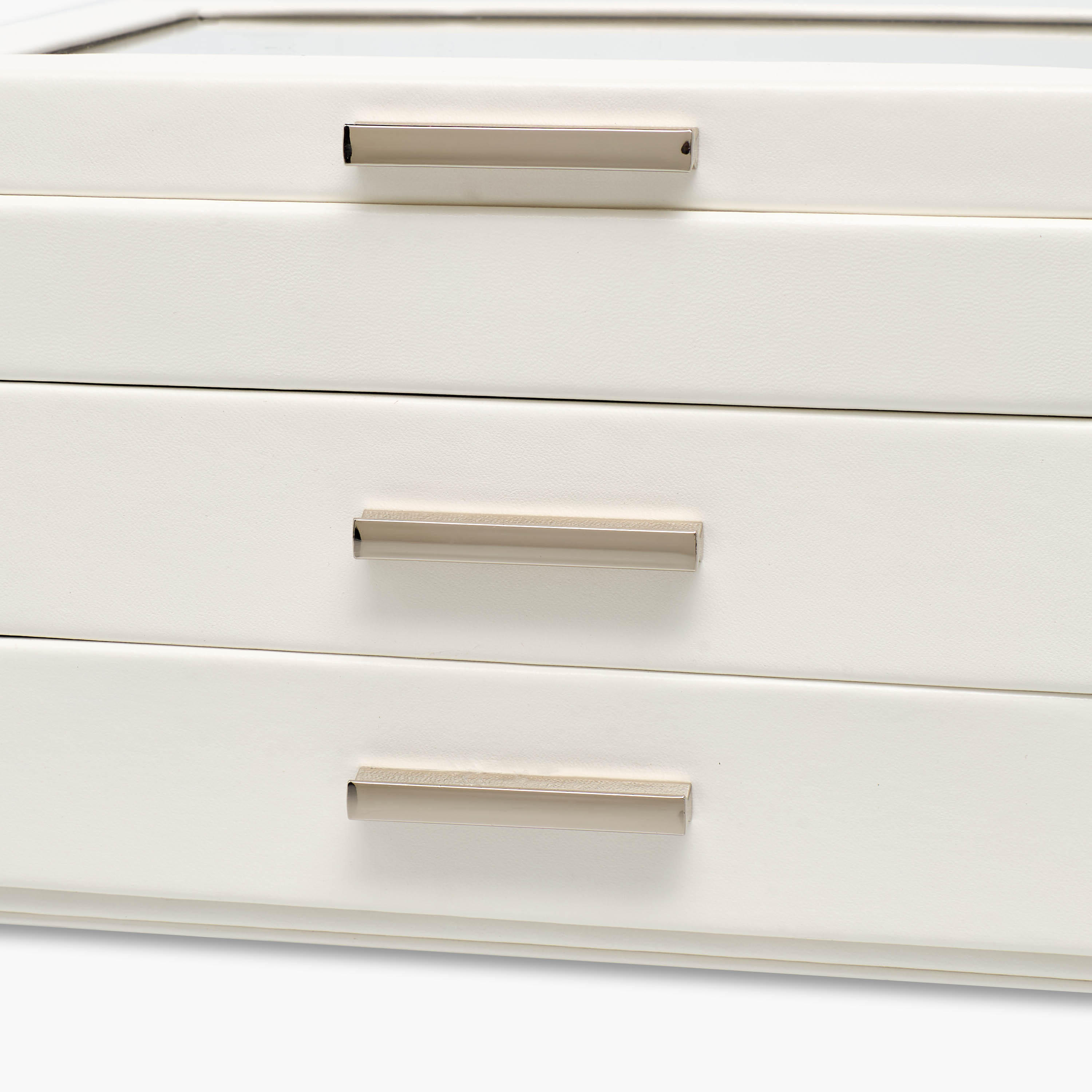 3-Compartment Jewellery Organiser with Flap Closure - 21x15x13 cms-women-watchesandjewellery-jewellery-storage-image-4