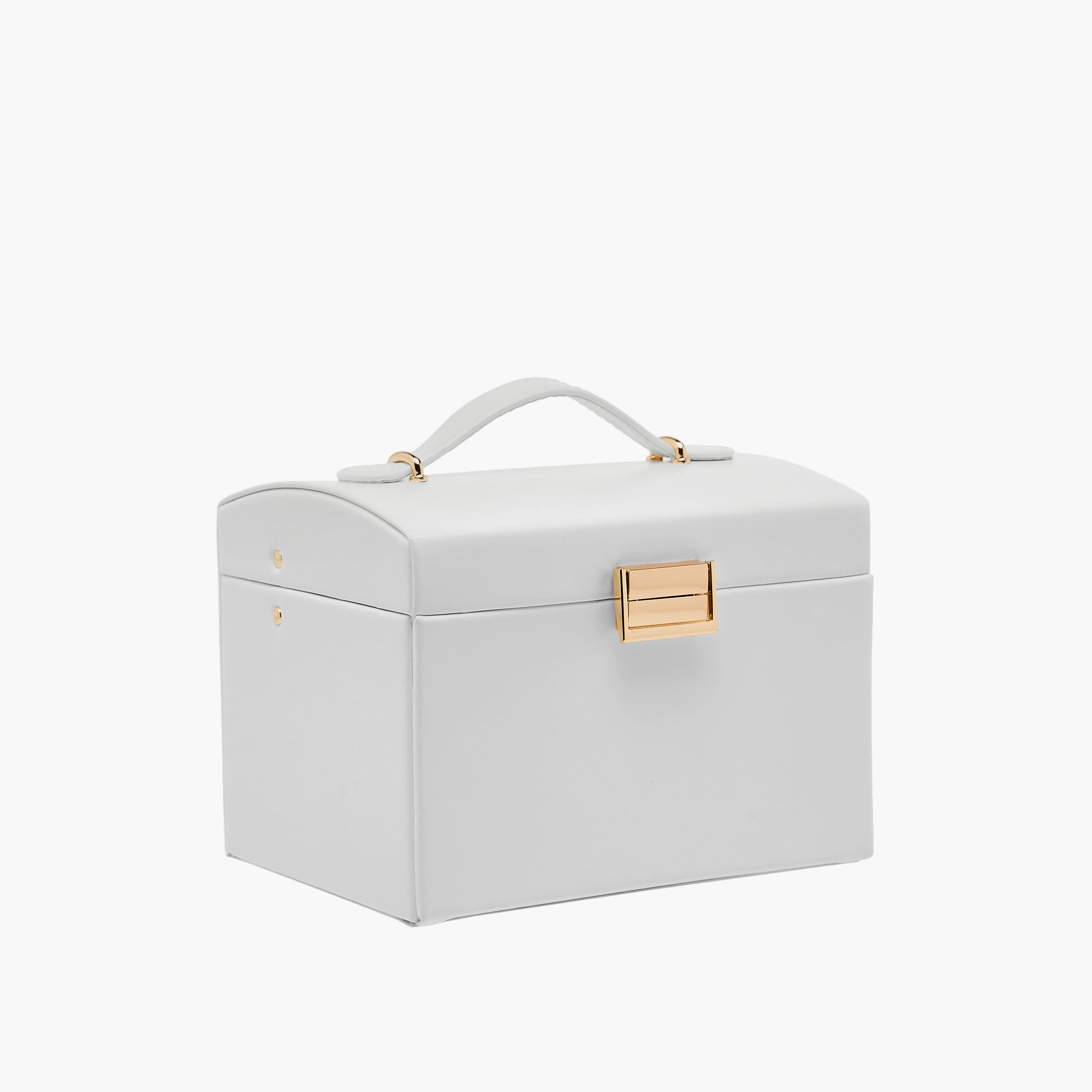 3-Compartment Jewellery Organizer with Solid Design - 17x14x13 cms-women-watchesandjewellery-jewellery-storage-image-2