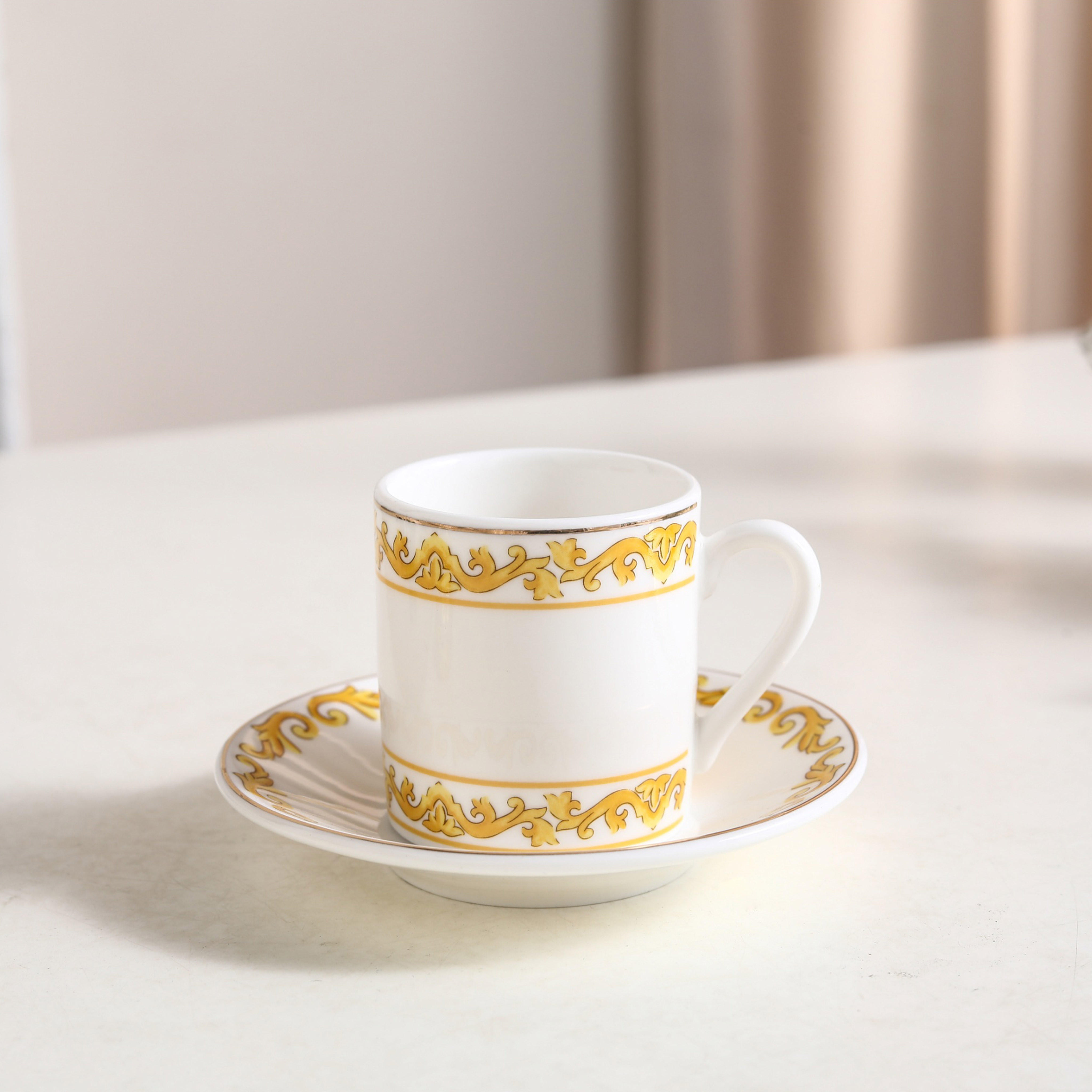 Ornate Pattern Espresso Cup Saucer-household-dining-teaandcoffee-teaandcoffeesets-image-1