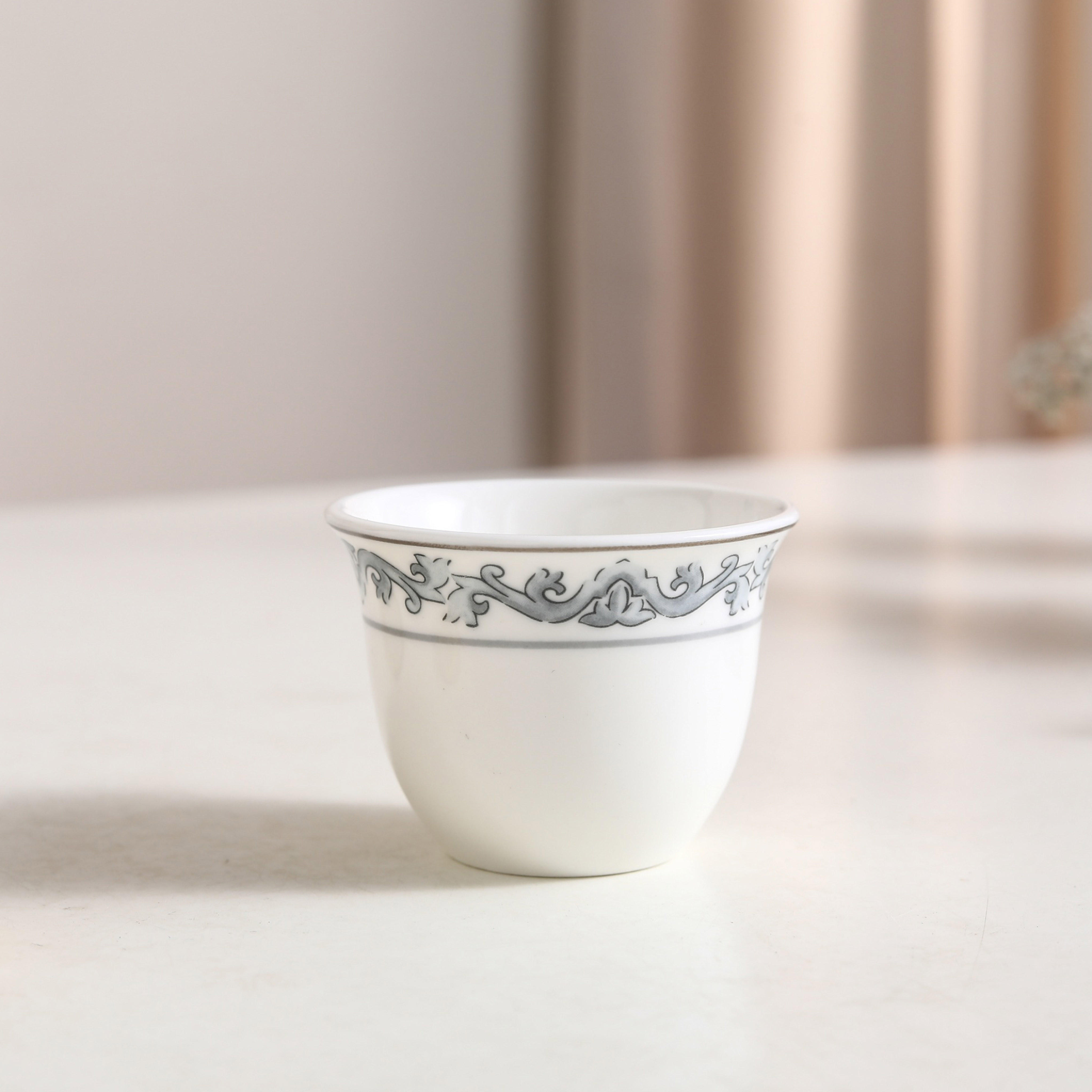 Patterned Ceramic Qahwa Cups - Set of Six-household-dining-teaandcoffee-teaandcoffeesets-image-1