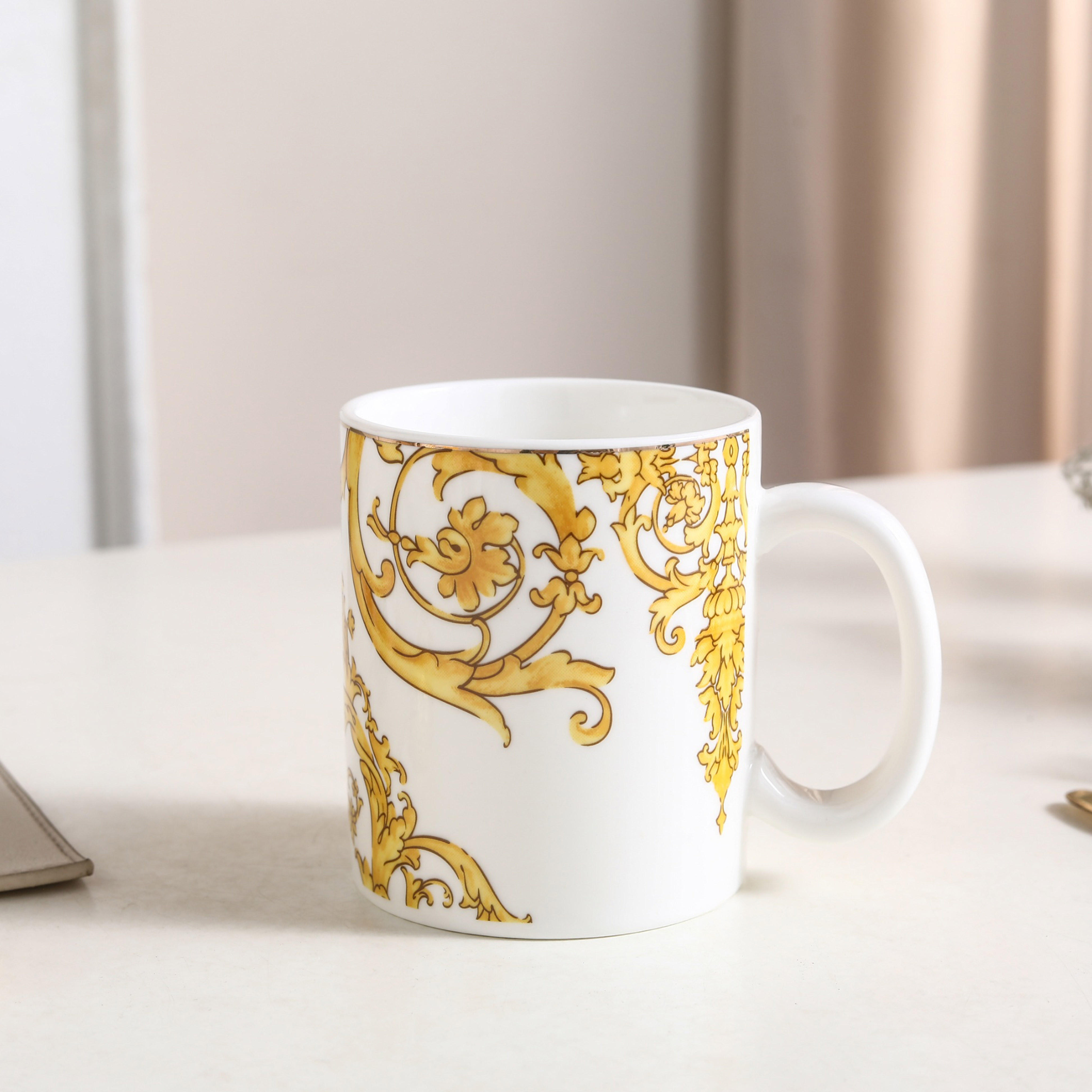 Baroque Pattern Porcelain Mug-household-dining-teaandcoffee-mugsandcups-image-1