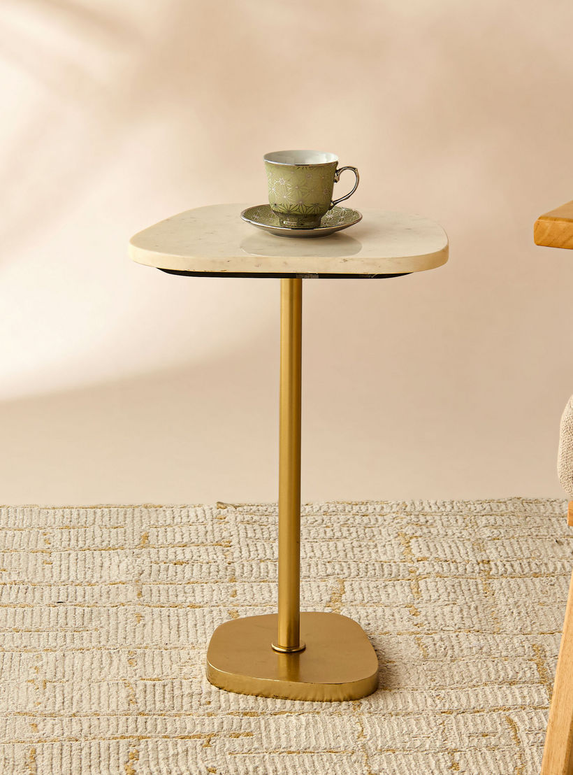 Marble Top Side Table - 35x52x28 cms-furniture-livingroom-sideandendtables-image-2