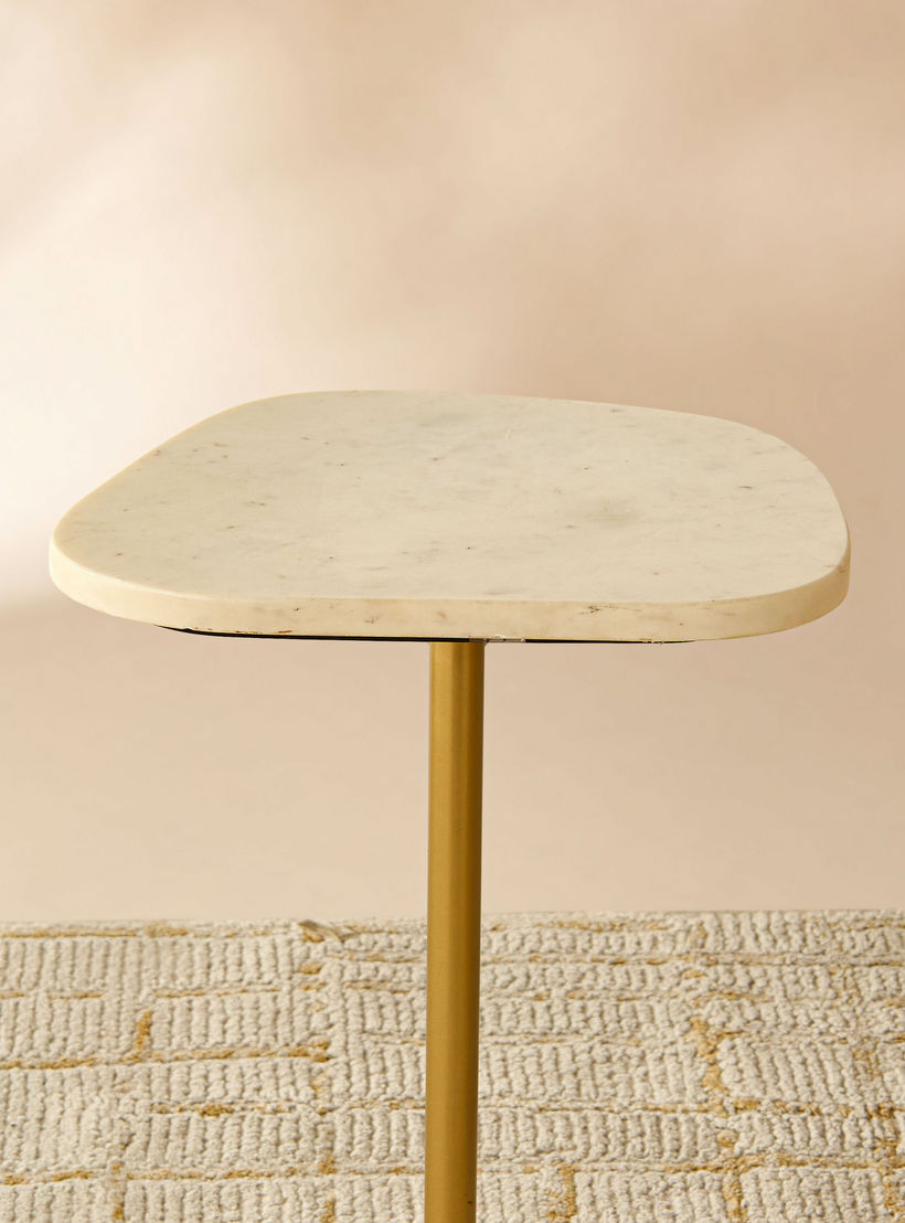 Marble Top Side Table - 35x52x28 cms-furniture-livingroom-sideandendtables-image-4