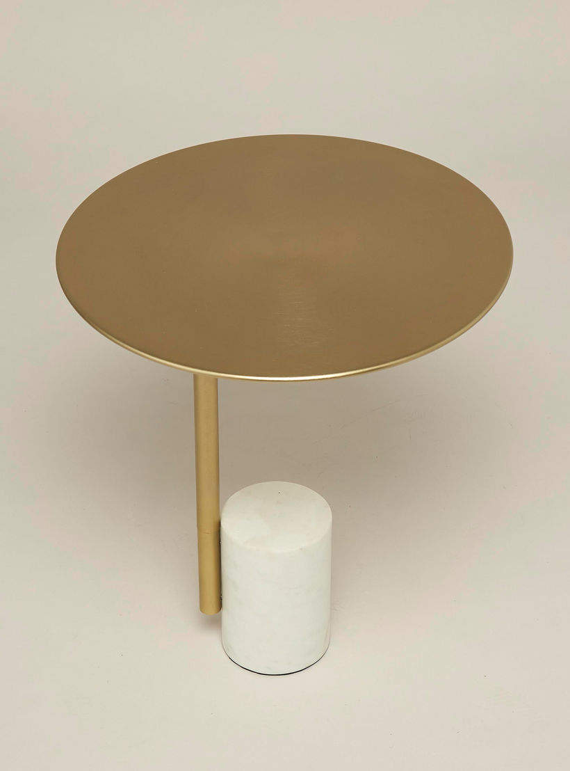 طاولة جانبية بسطح رخام وقاعدة عمودية - 46x46x41 سم-furniture-livingroom-sideandendtables-image-6