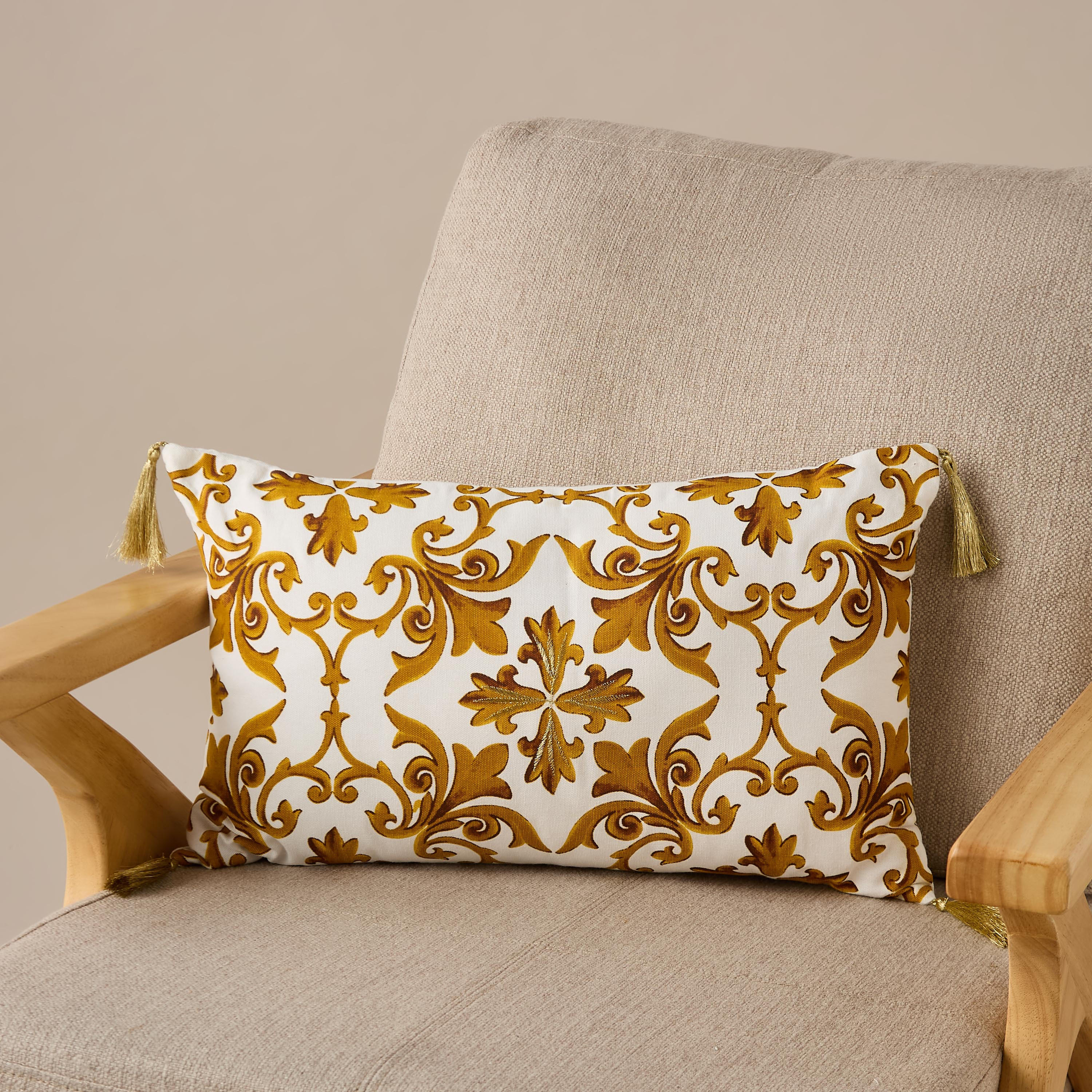 Gia Como Printed Filled Cushion - 30x50 cms-household-cushionsandthrows-filledcushions-decorativecushions-image-2