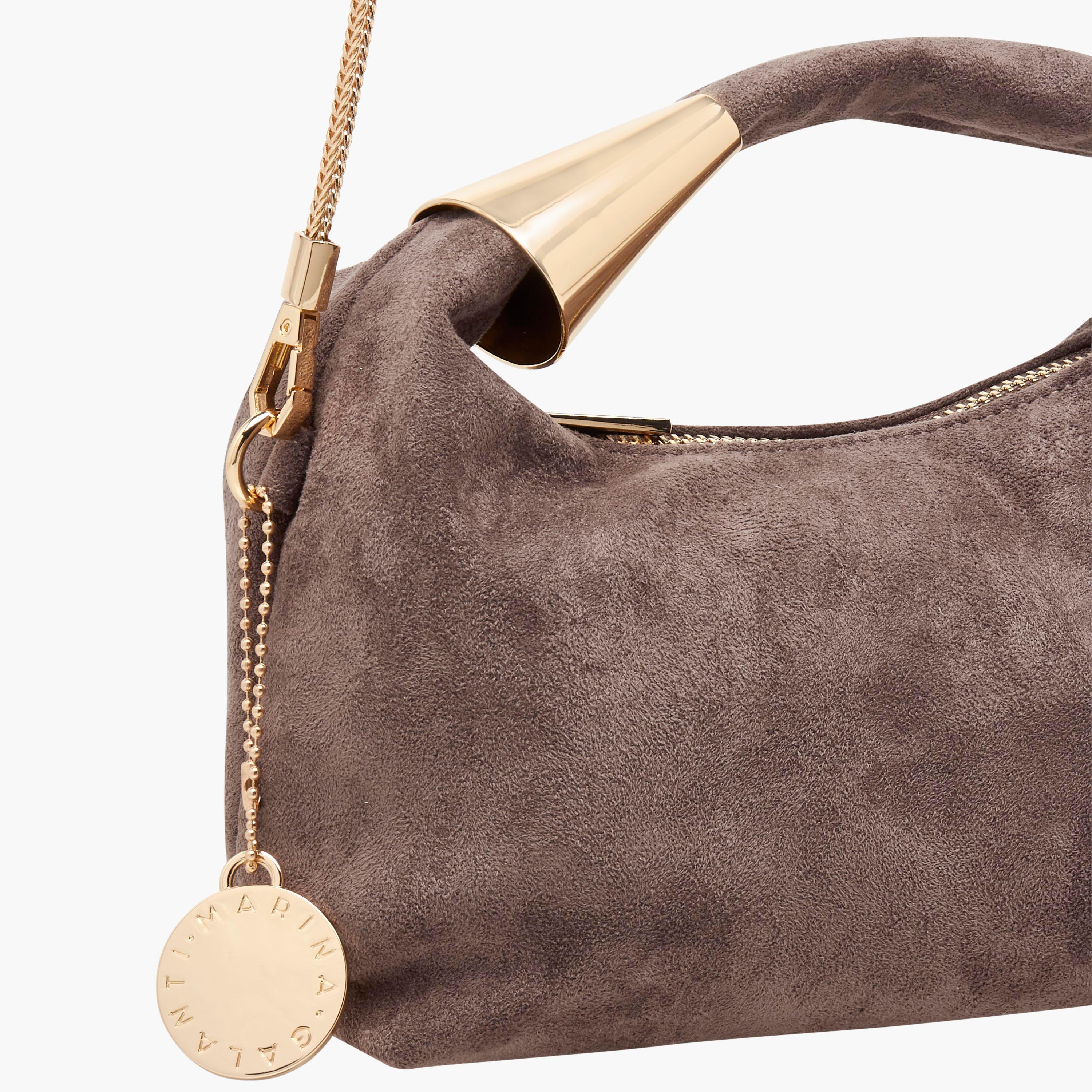 Marina Galanti Textured Hobo Bag with Detachable Chain Strap-women-bagsandwallets-handbags-image-5