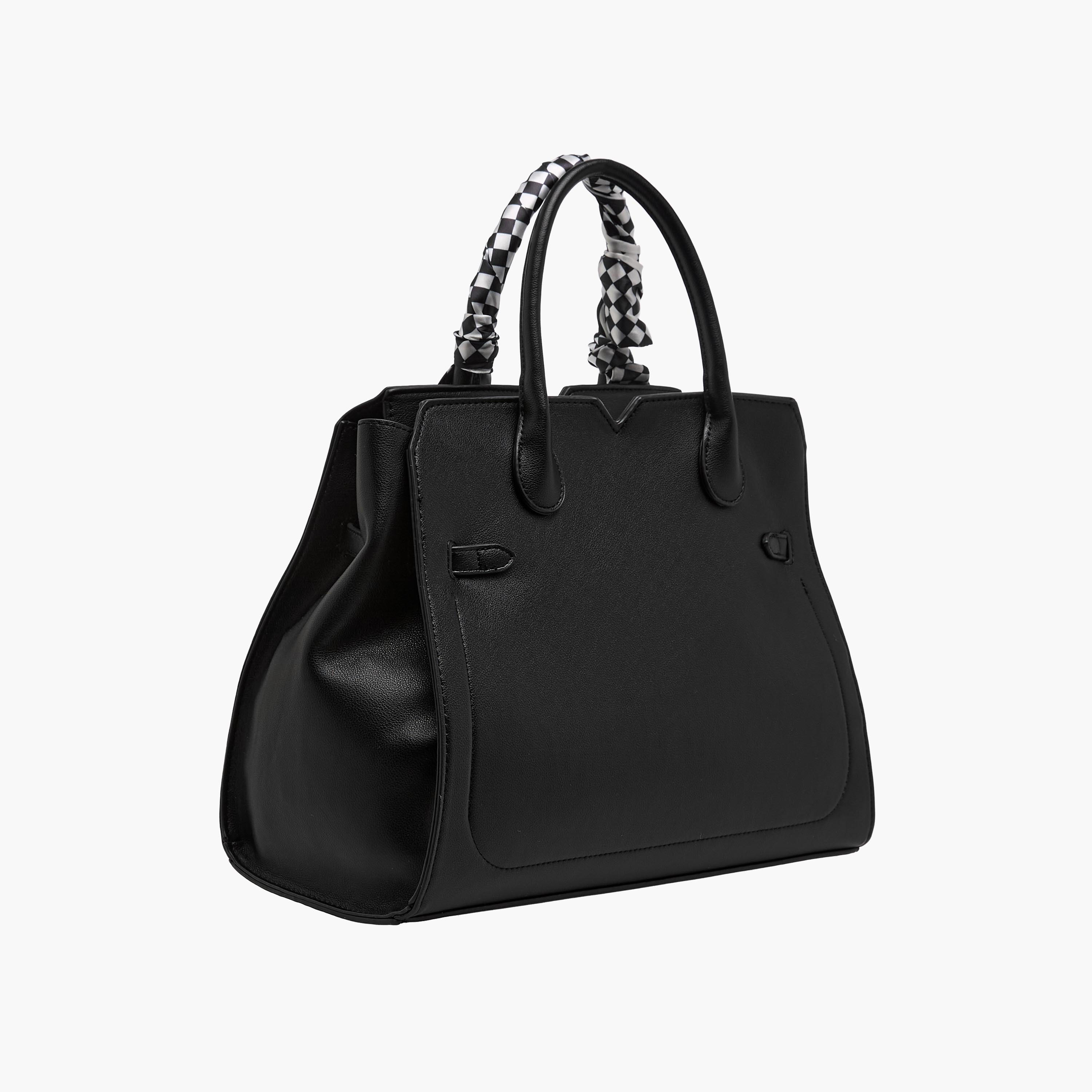Marina Galanti Scarf Accent Tote Bag with Detachable Strap-women-bagsandwallets-handbags-image-5