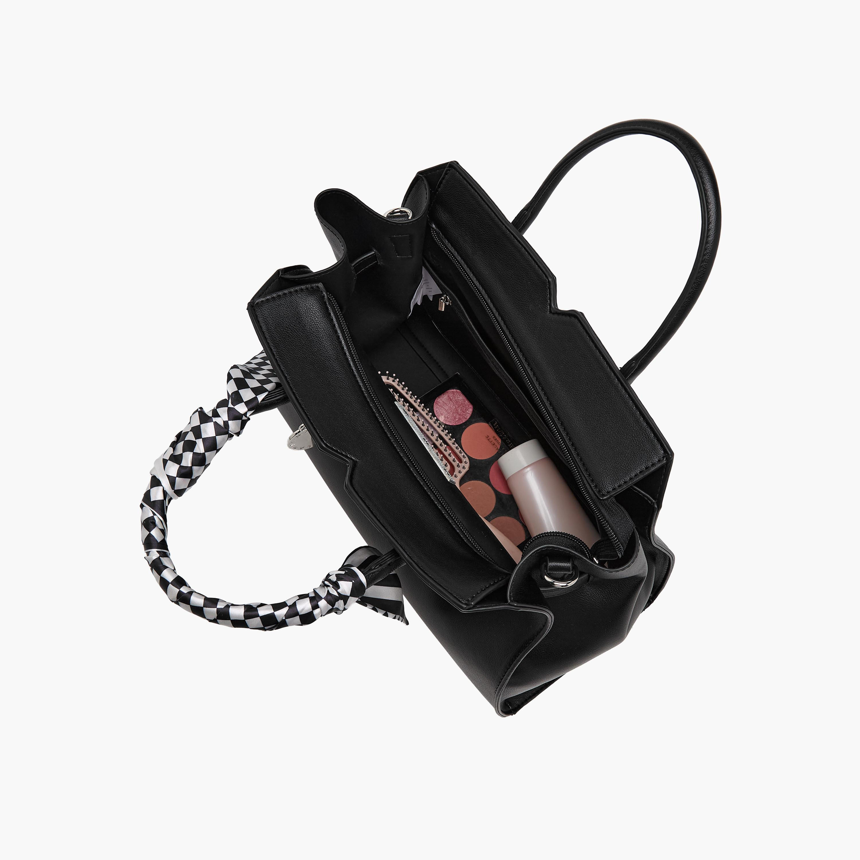 Marina Galanti Scarf Accent Tote Bag with Detachable Strap-women-bagsandwallets-handbags-image-9