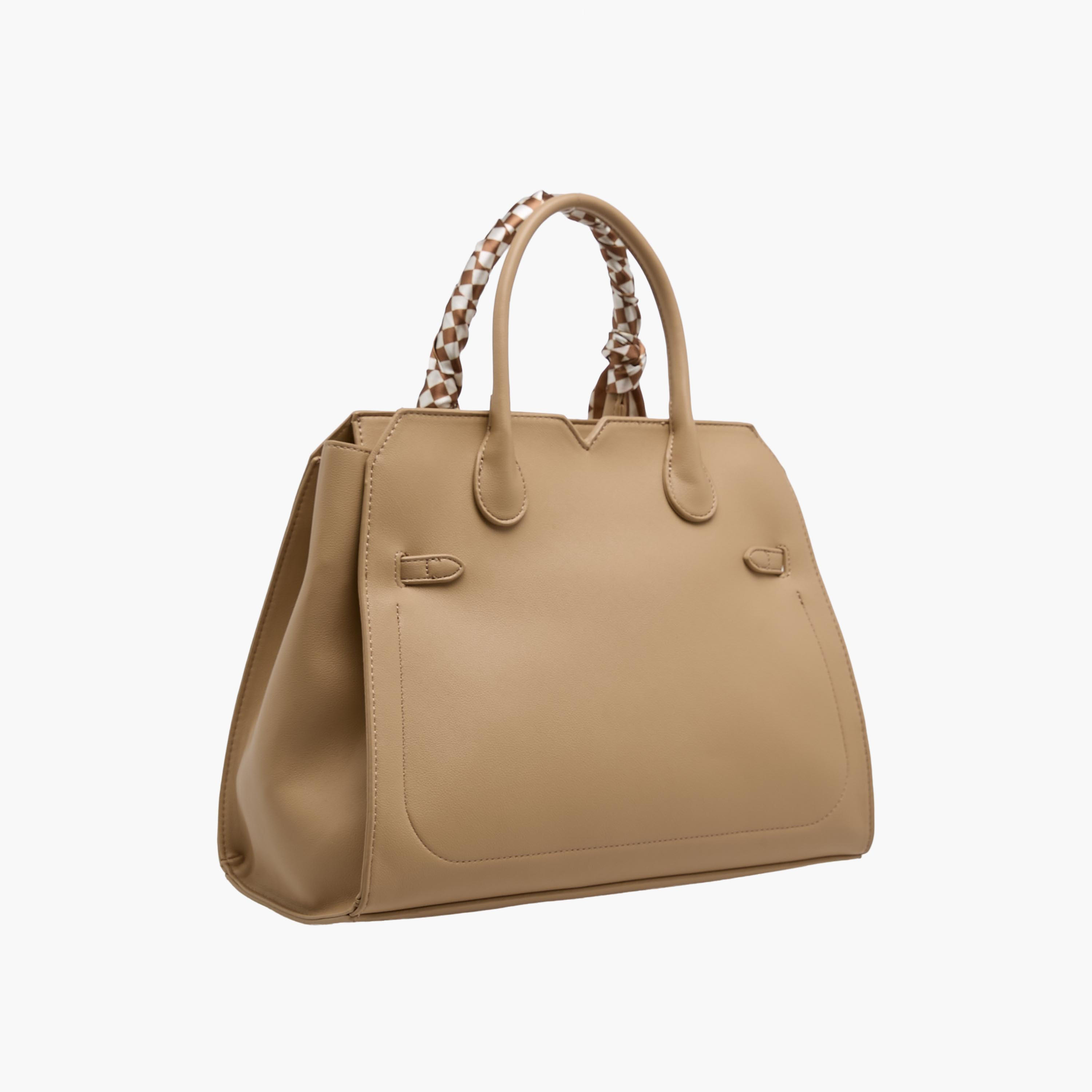 Marina Galanti Scarf Accent Tote Bag with Detachable Strap-women-bagsandwallets-handbags-image-4