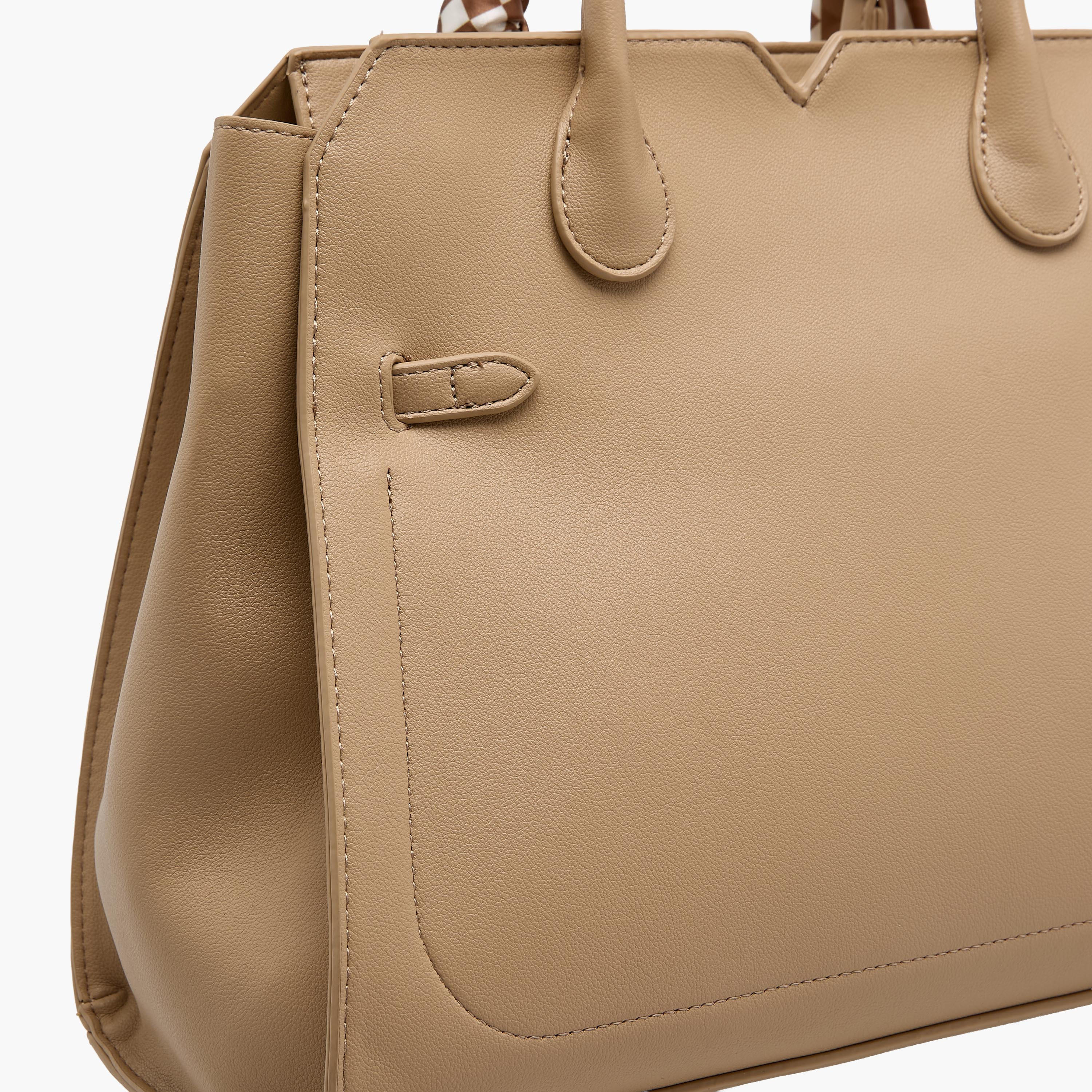 Marina Galanti Scarf Accent Tote Bag with Detachable Strap-women-bagsandwallets-handbags-image-6