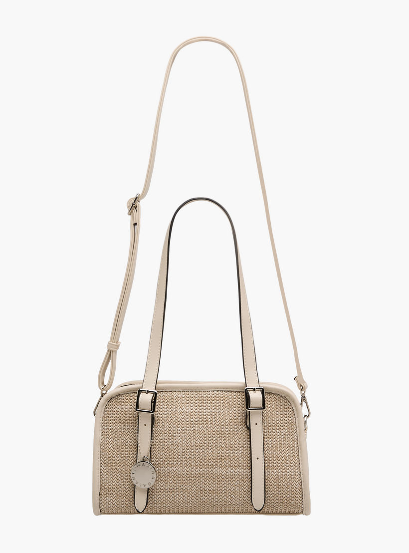 Marina Galanti Textured Shoulder Bag with Detachable Strap-women-bagsandwallets-handbags-image-3