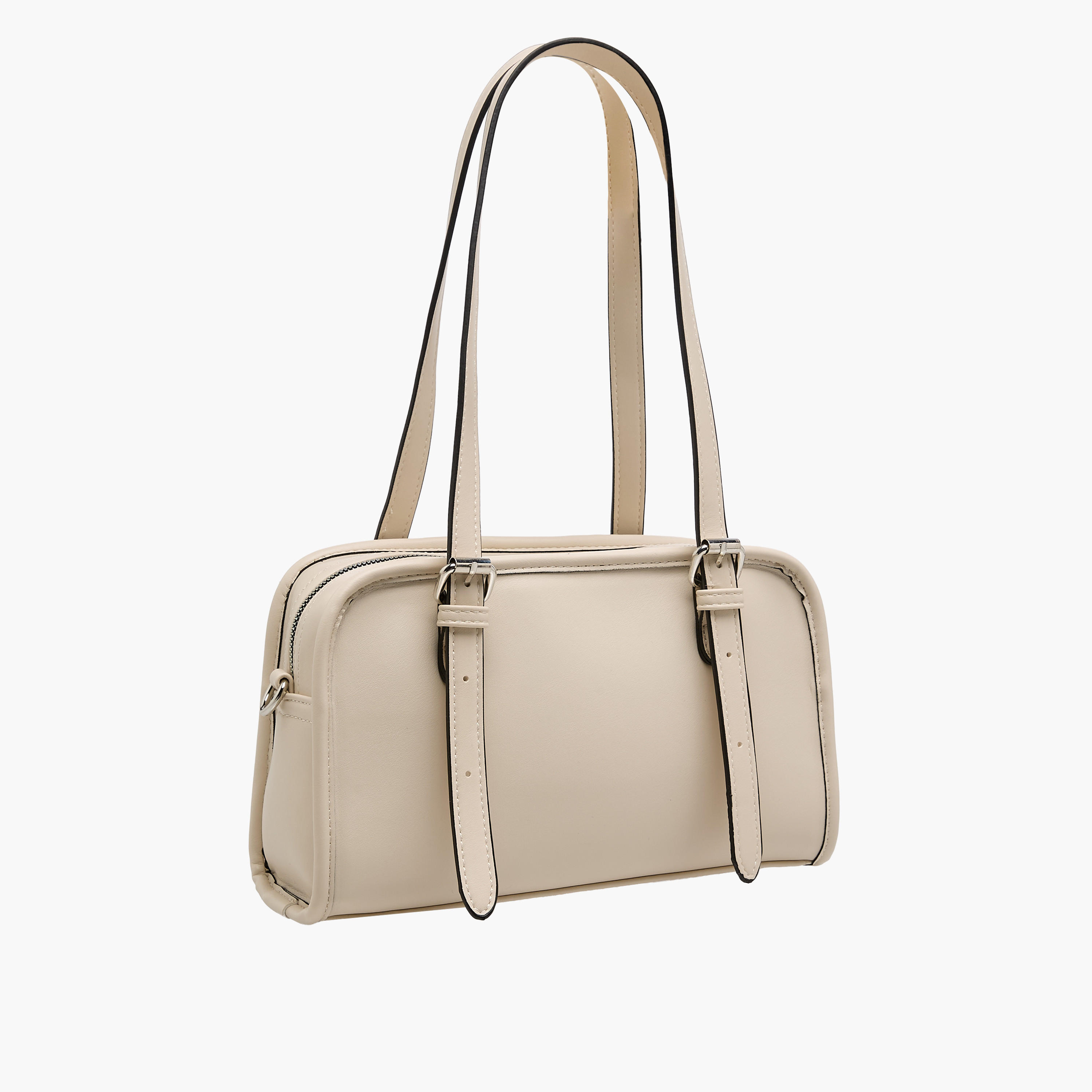 Marina Galanti Textured Shoulder Bag with Detachable Strap-women-bagsandwallets-handbags-image-4