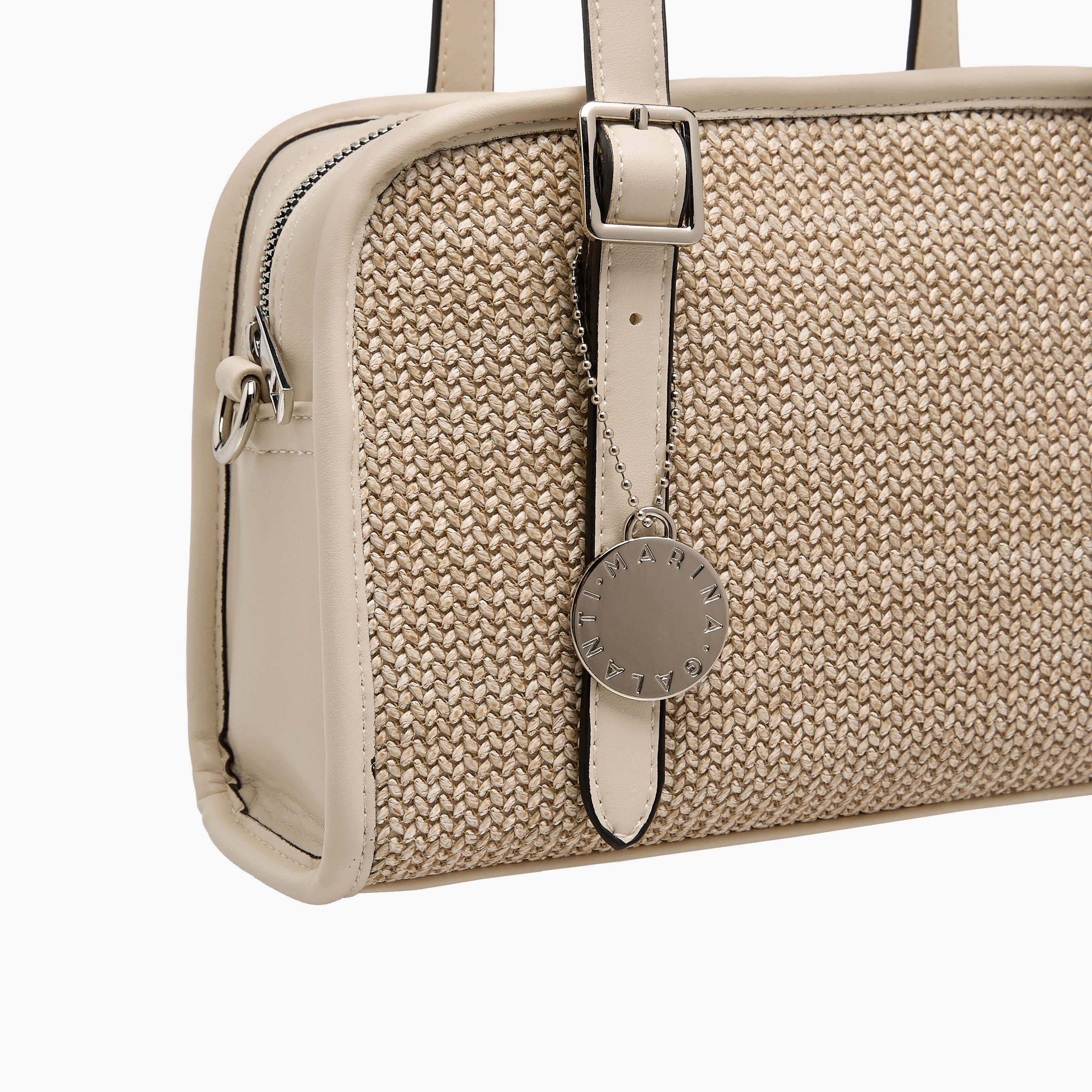 Marina Galanti Textured Shoulder Bag with Detachable Strap-women-bagsandwallets-handbags-image-5
