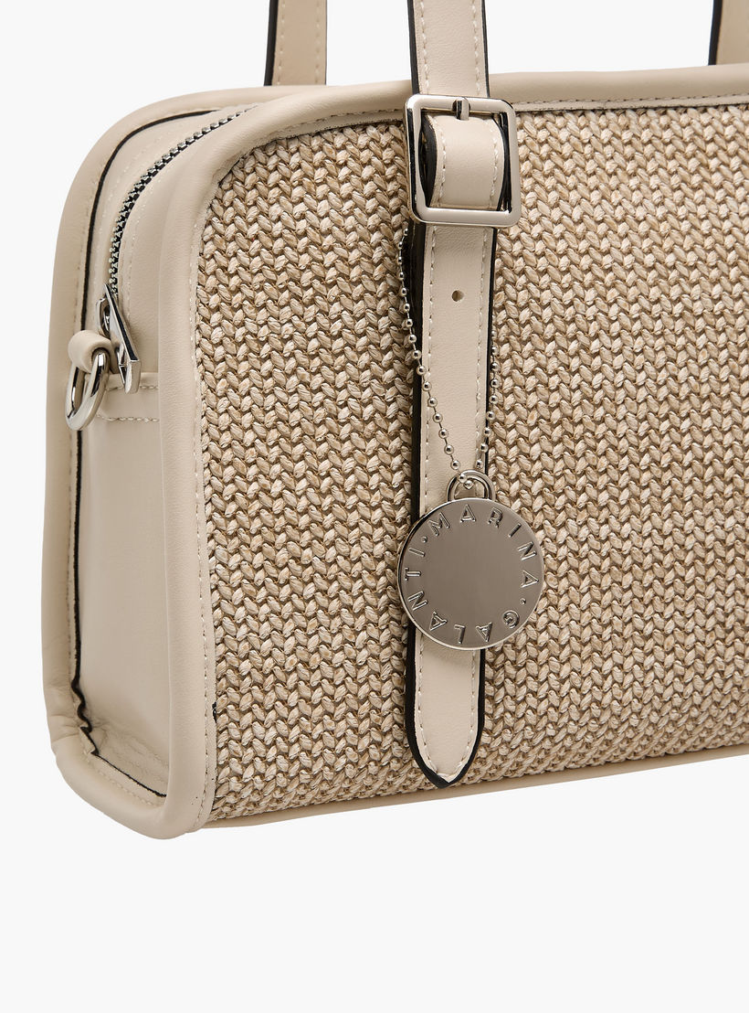 Marina Galanti Textured Shoulder Bag with Detachable Strap-women-bagsandwallets-handbags-image-5