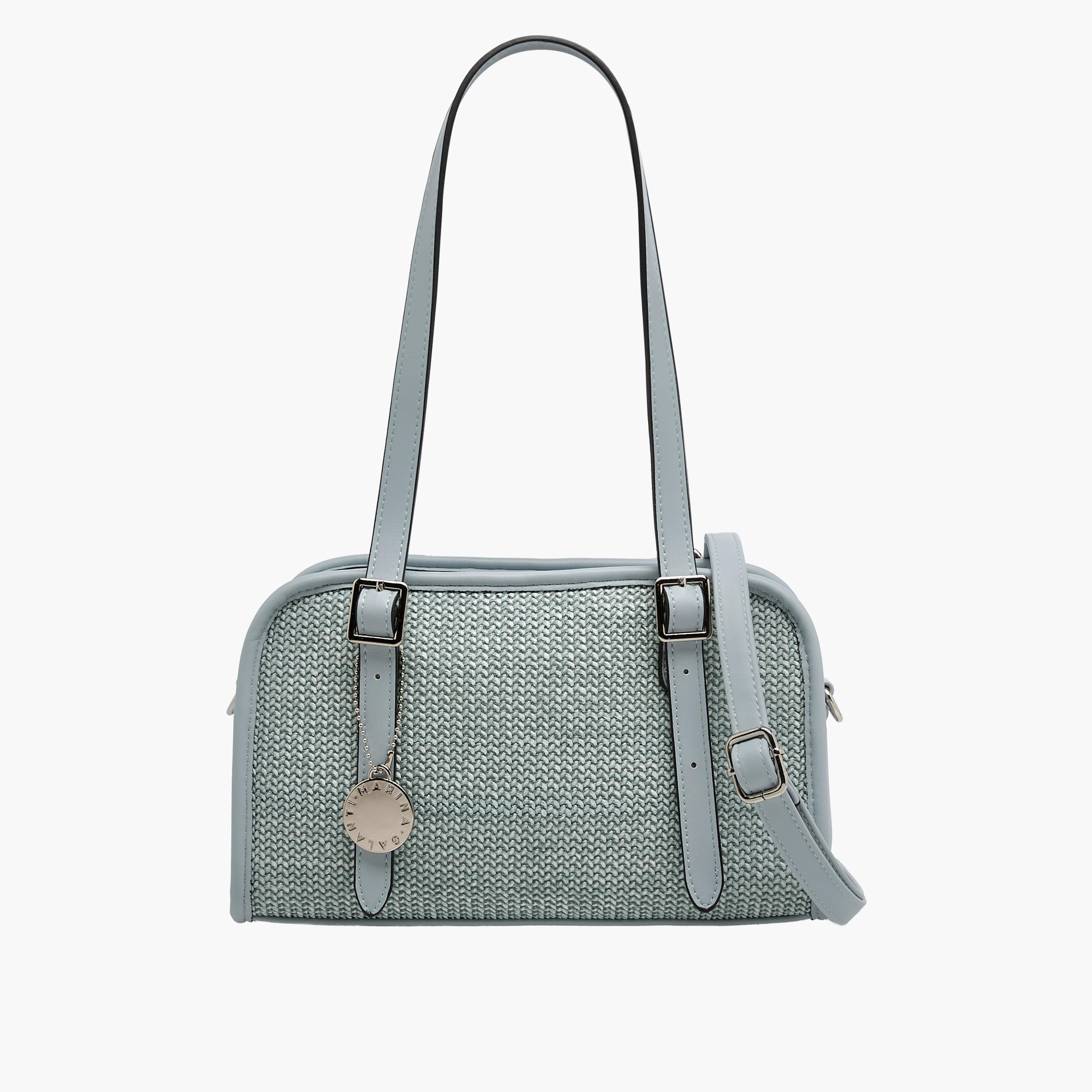 شنطة كتف بارزة الملمس بحزام قابل للفصل من مارينا جالانتي-women-bagsandwallets-handbags-image-1