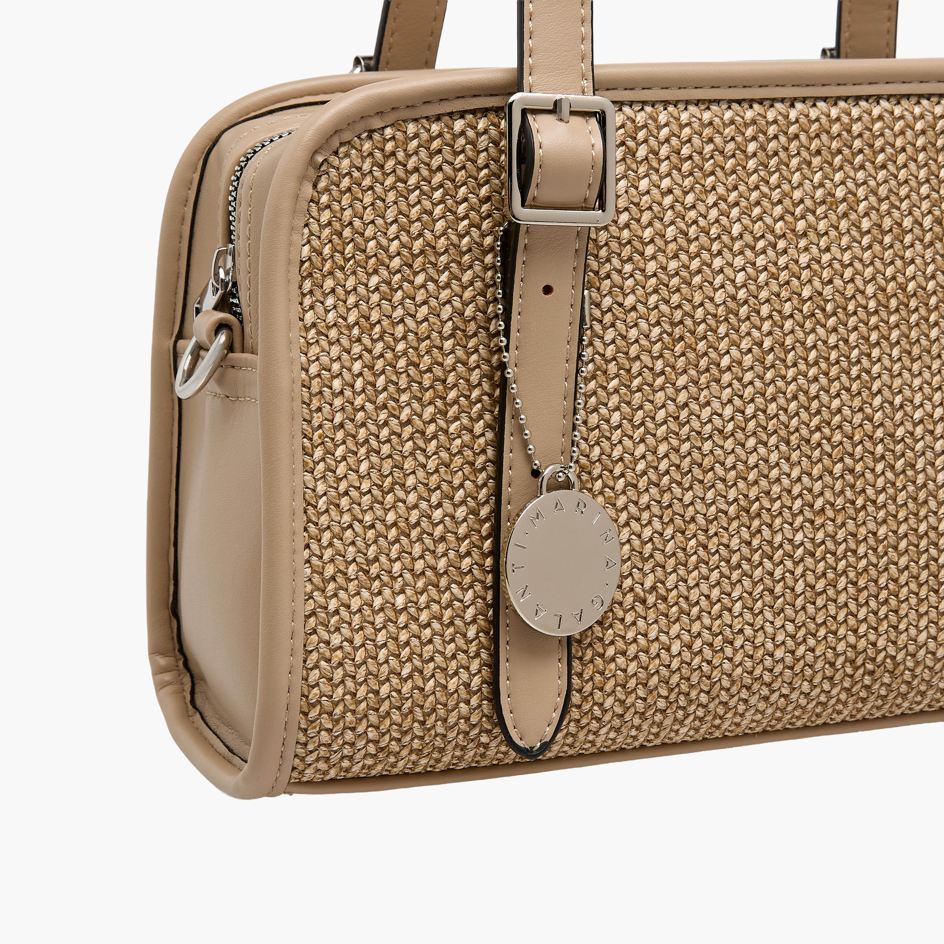 Marina Galanti Textured Shoulder Bag with Detachable Strap-women-bagsandwallets-handbags-image-5