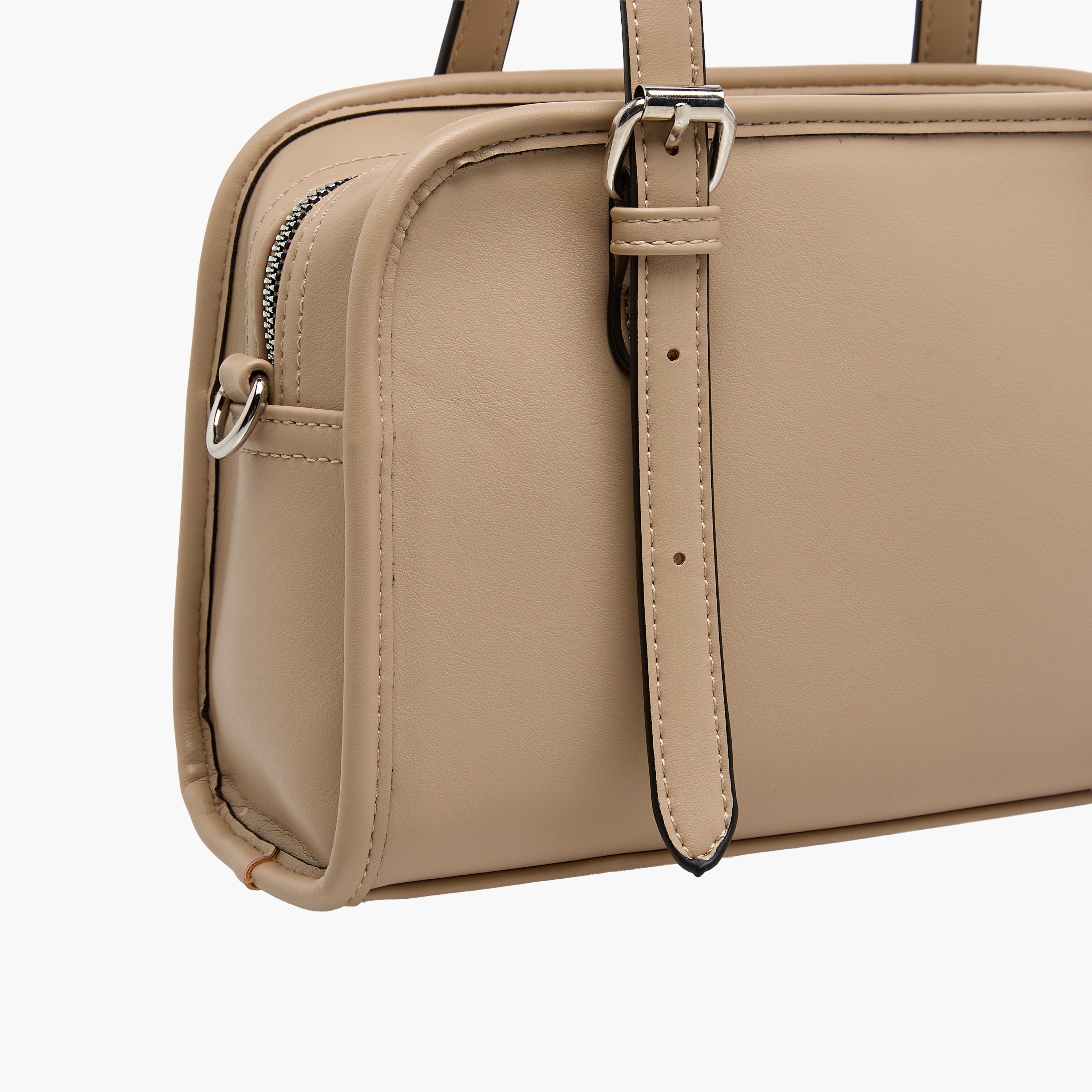 Marina Galanti Textured Shoulder Bag with Detachable Strap-women-bagsandwallets-handbags-image-6