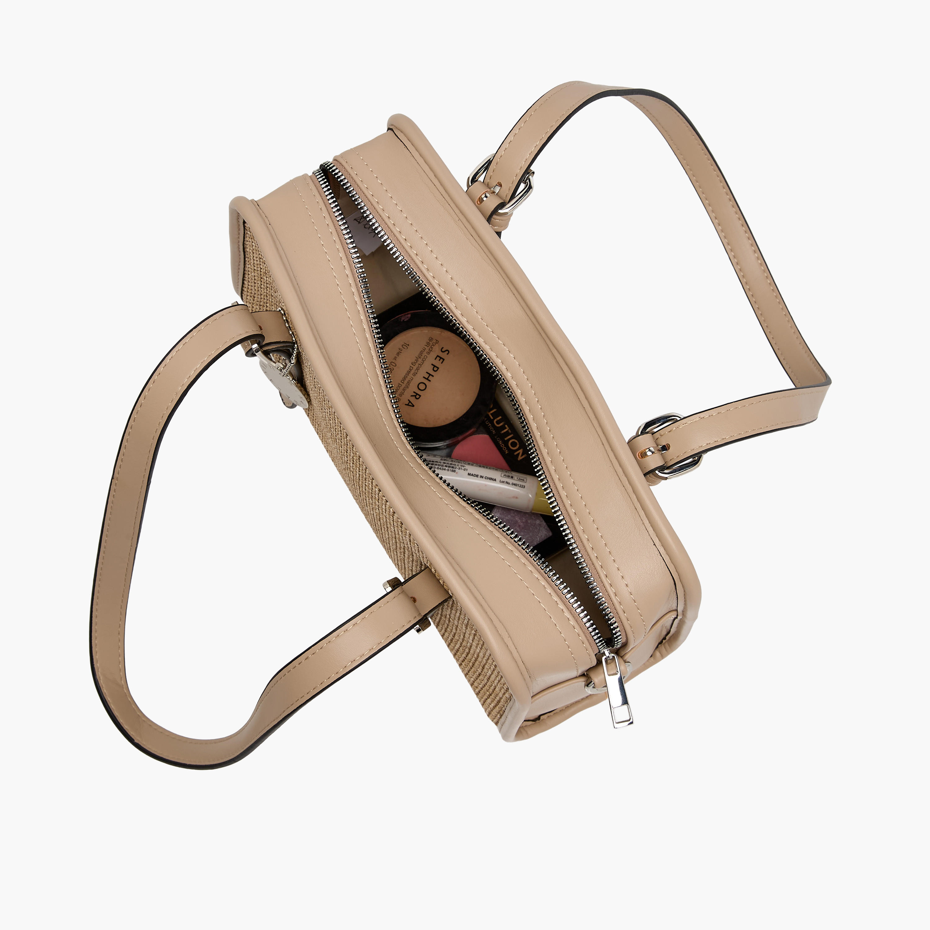 Marina Galanti Textured Shoulder Bag with Detachable Strap-women-bagsandwallets-handbags-image-9