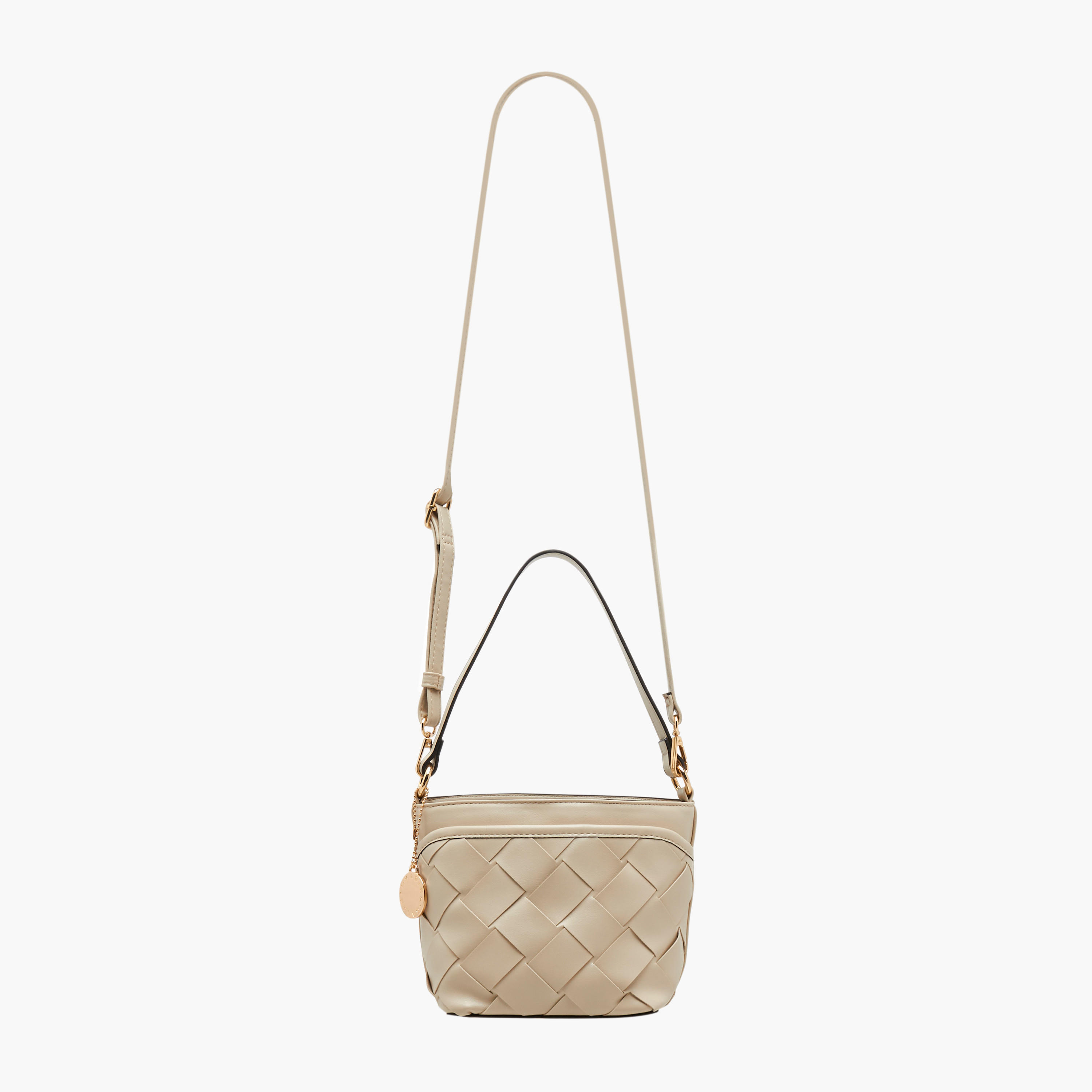 Marina Galanti Textured Bucket Bag with Detachable Strap-women-bagsandwallets-handbags-image-3