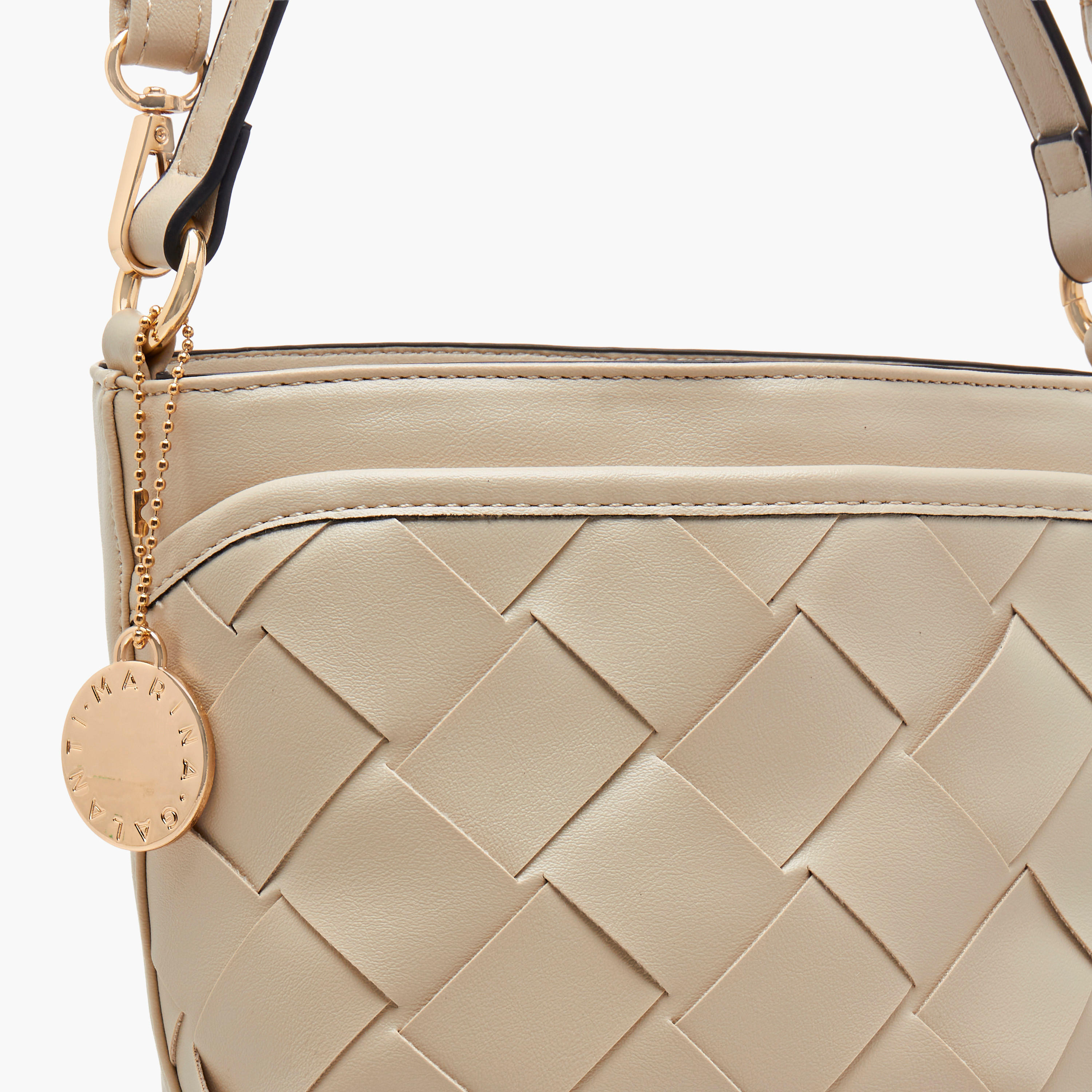 Marina Galanti Textured Bucket Bag with Detachable Strap-women-bagsandwallets-handbags-image-5