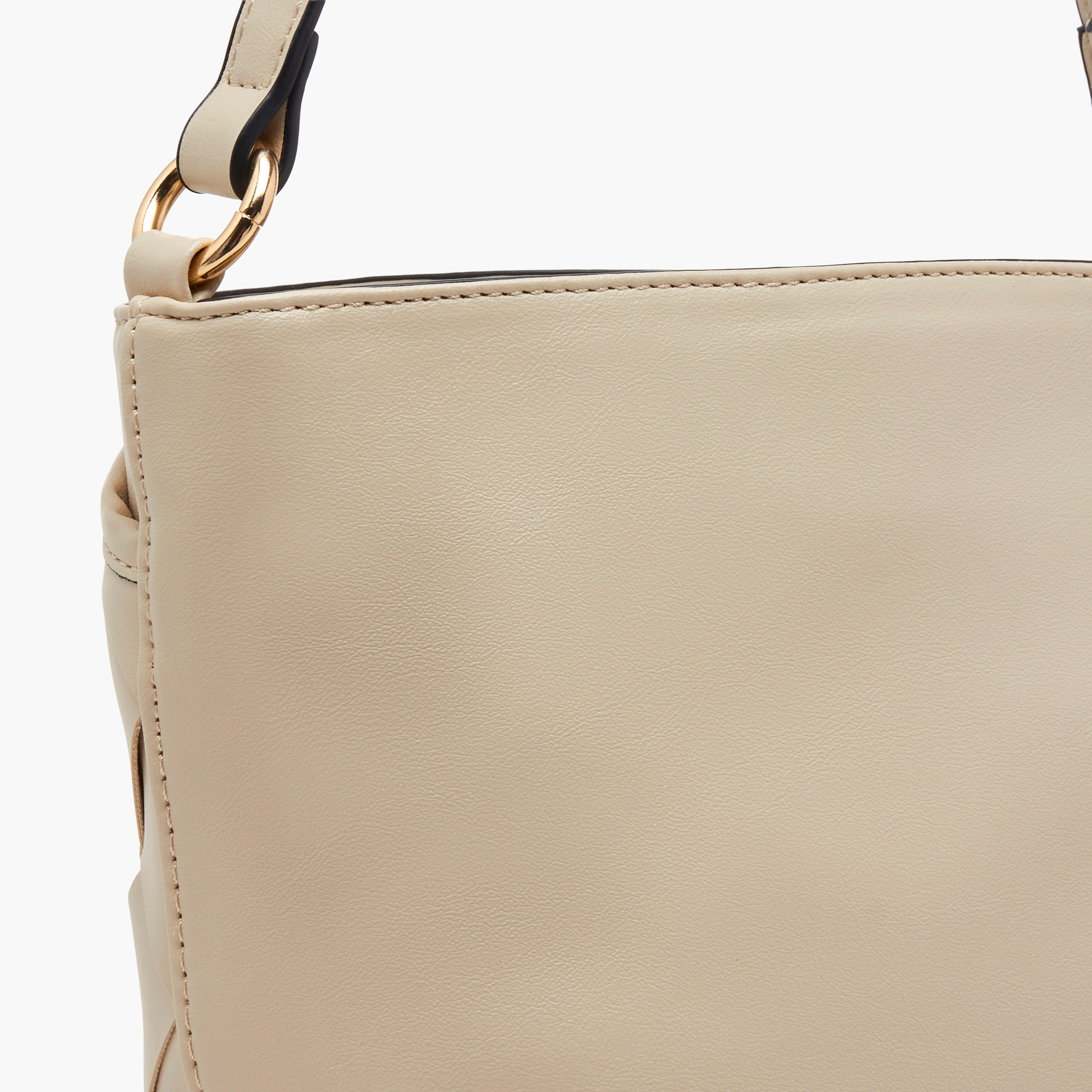 Marina Galanti Textured Bucket Bag with Detachable Strap-women-bagsandwallets-handbags-image-6