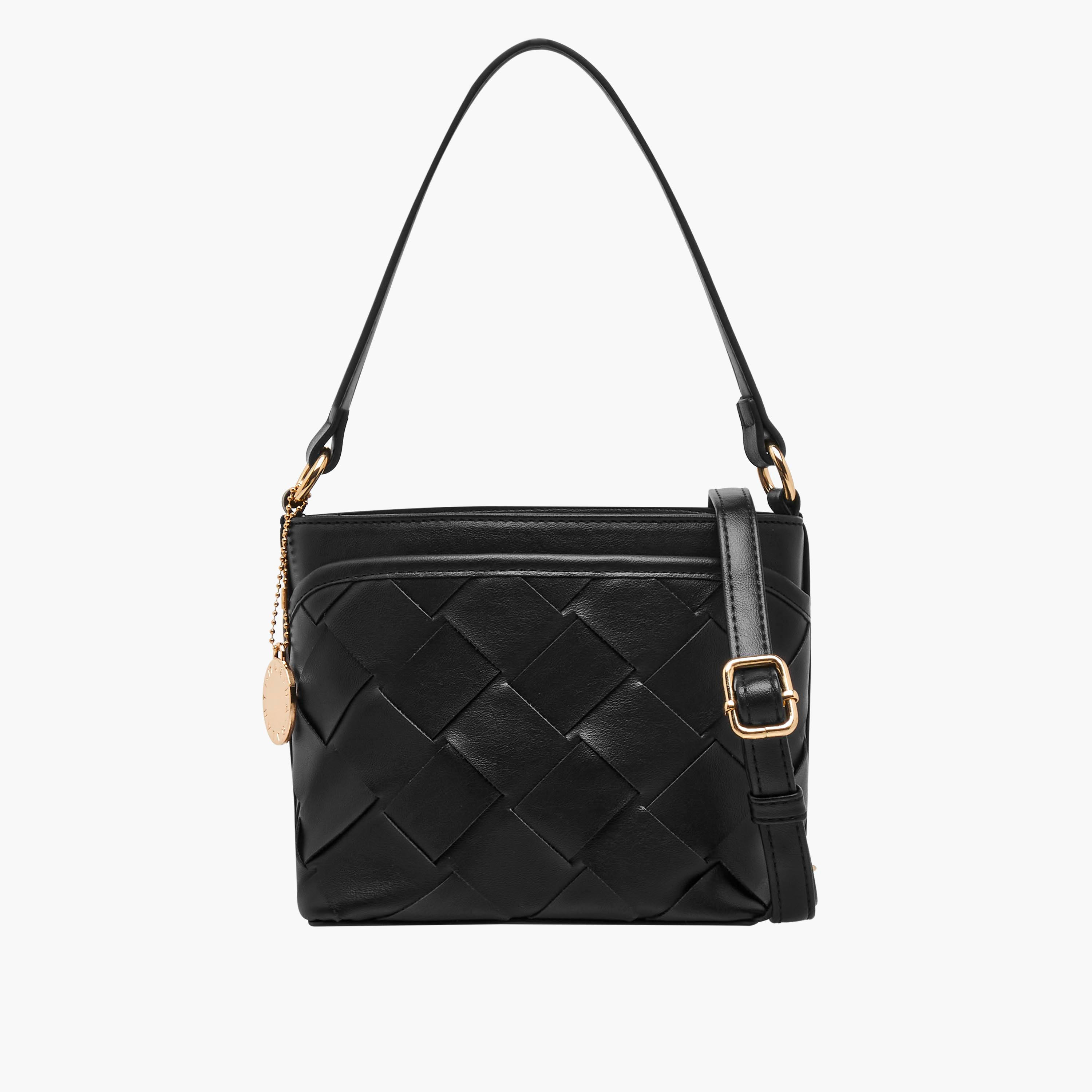 Marina Galanti Weave Textured Bucket Bag with Detachable Strap-women-bagsandwallets-handbags-image-1