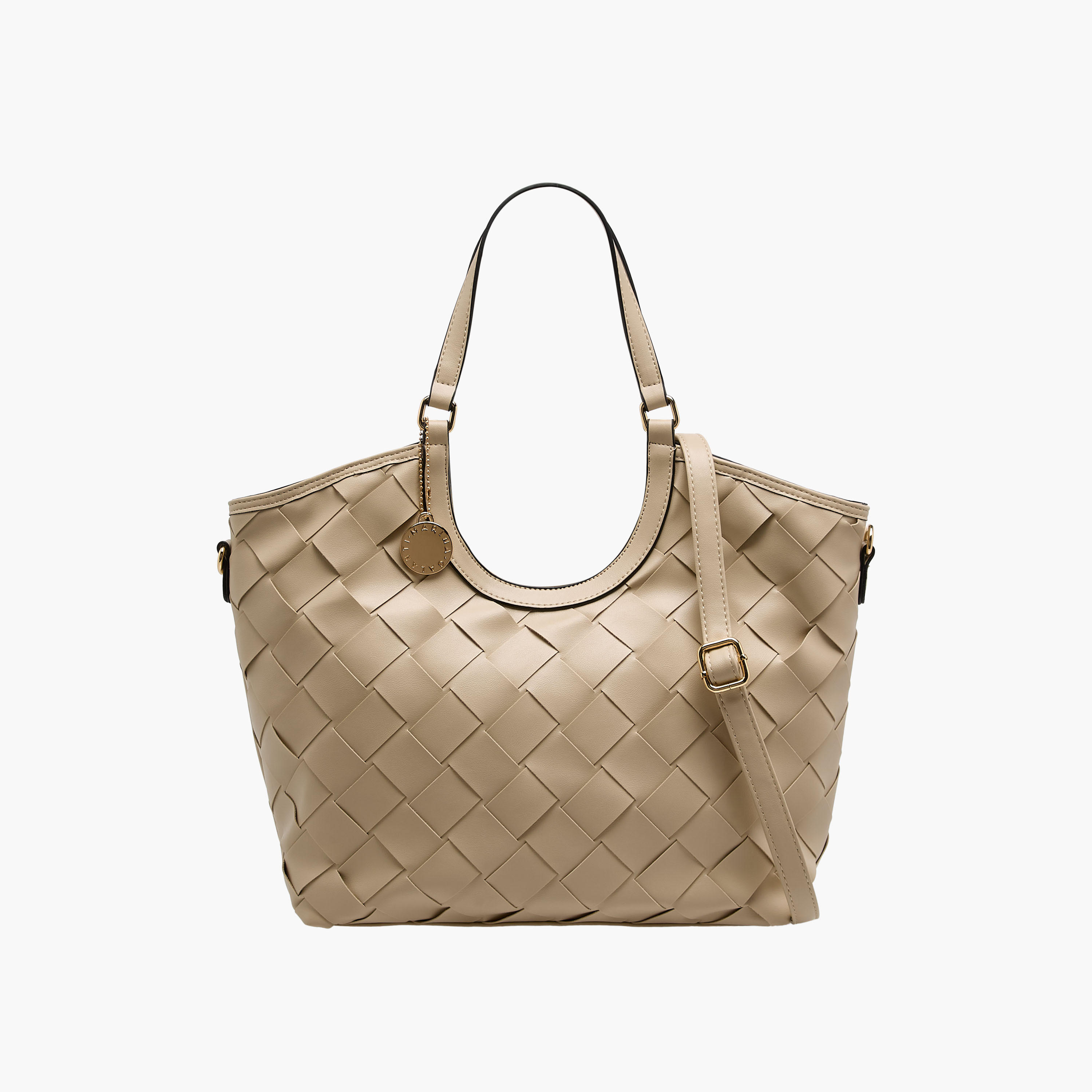 Marina Galanti Textured Tote Bag with Detachable Strap-women-bagsandwallets-handbags-image-1
