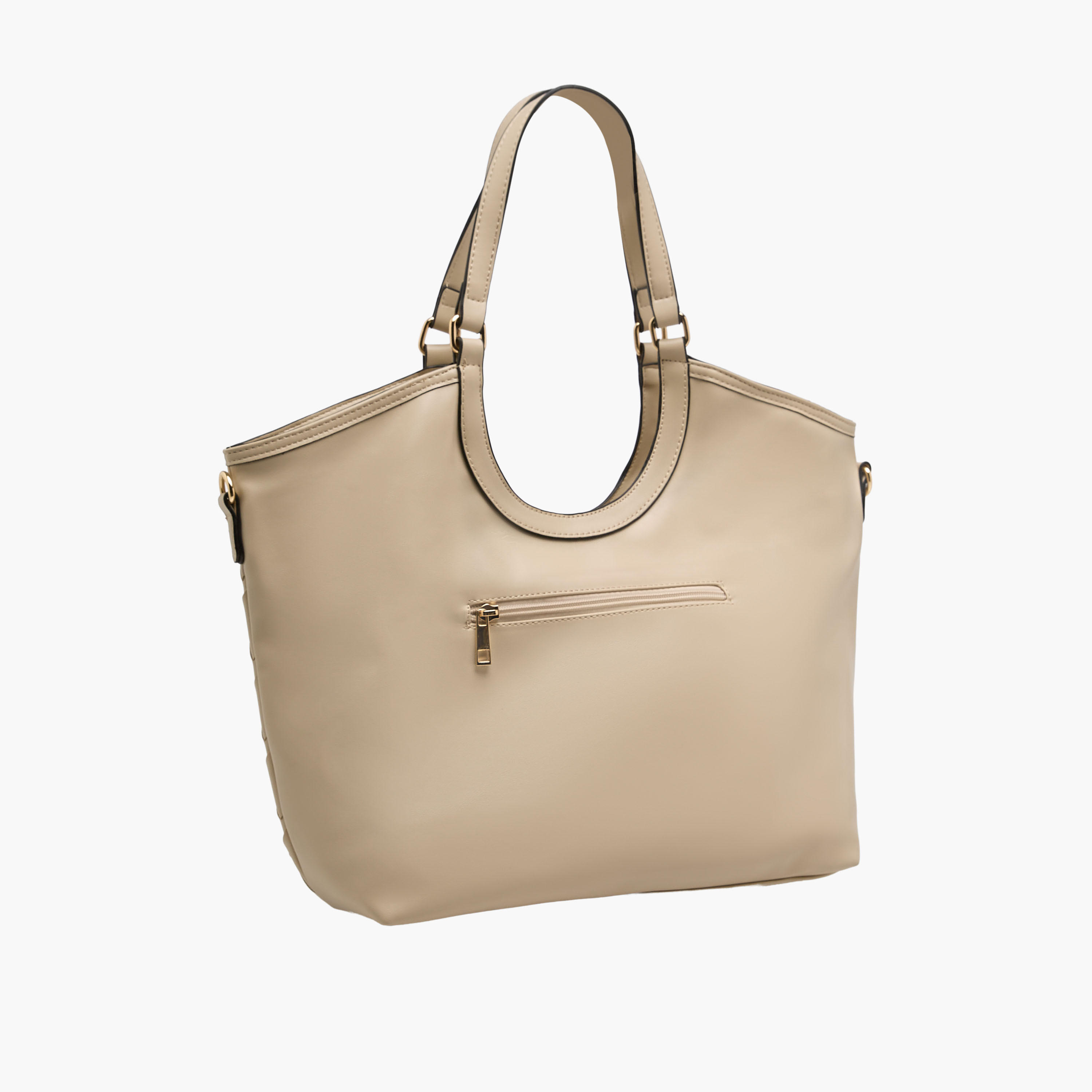 Marina Galanti Textured Tote Bag with Detachable Strap-women-bagsandwallets-handbags-image-5
