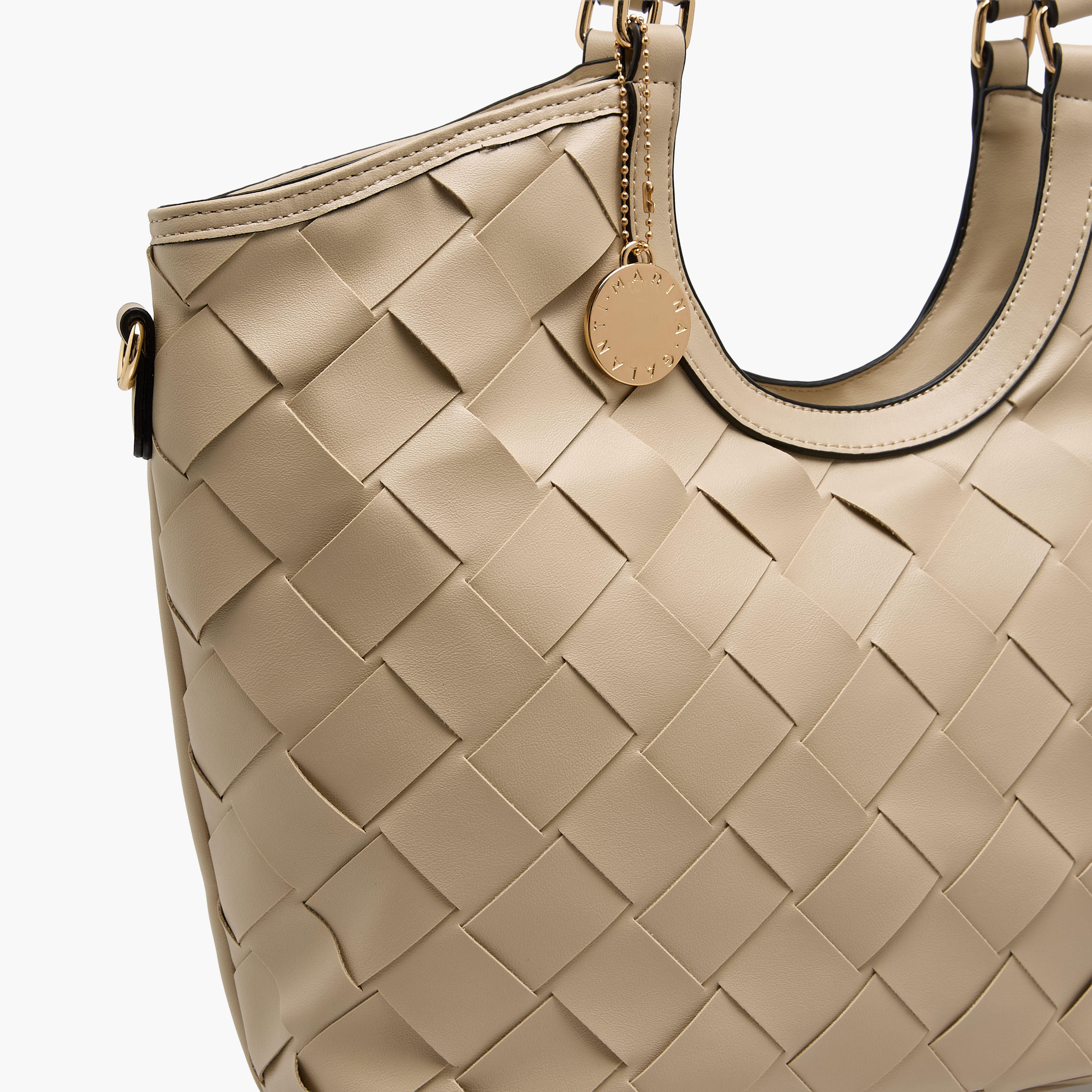 Marina Galanti Textured Tote Bag with Detachable Strap-women-bagsandwallets-handbags-image-6