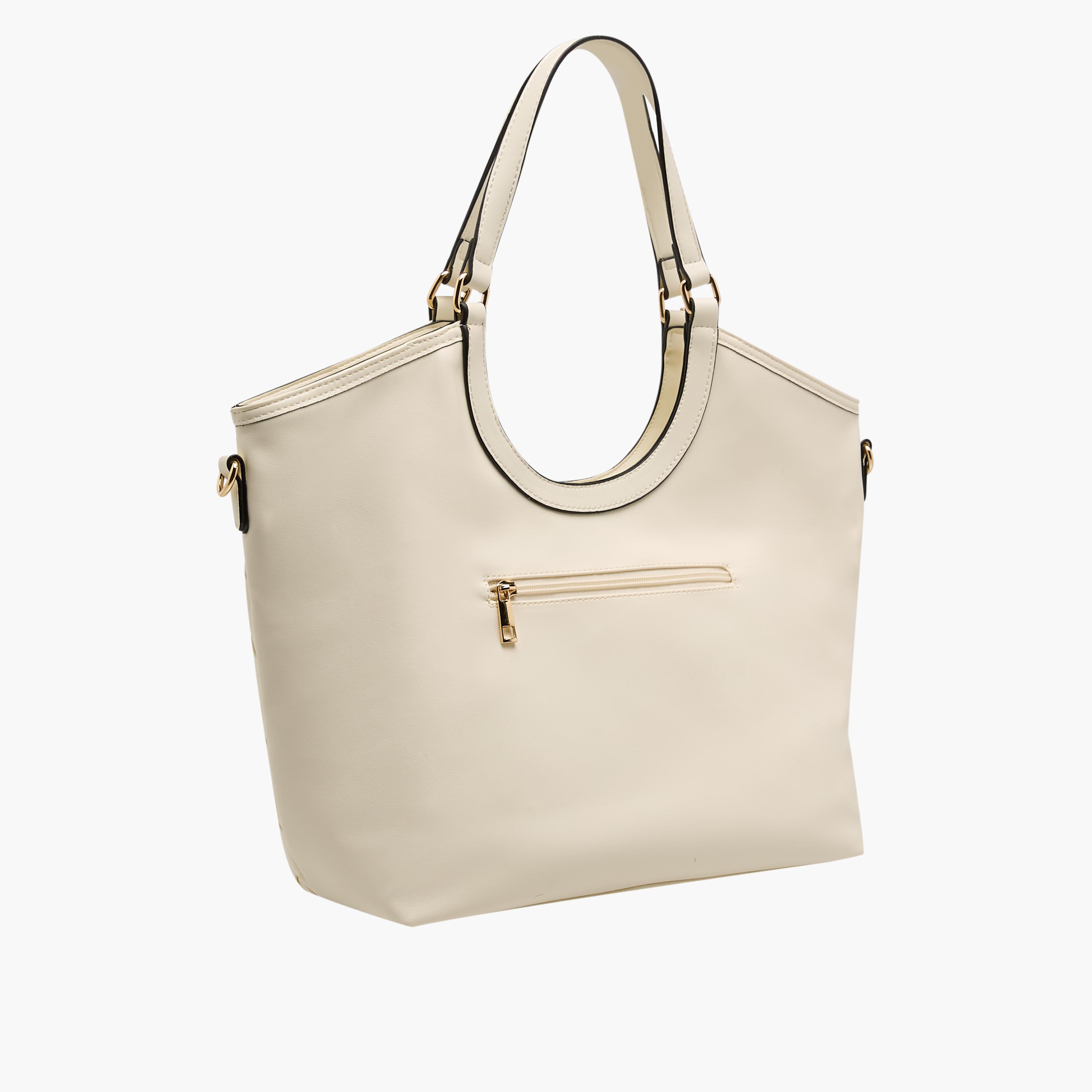Marina Galanti Weave Textured Shopper Bag with Detachable Strap-women-bagsandwallets-handbags-image-5