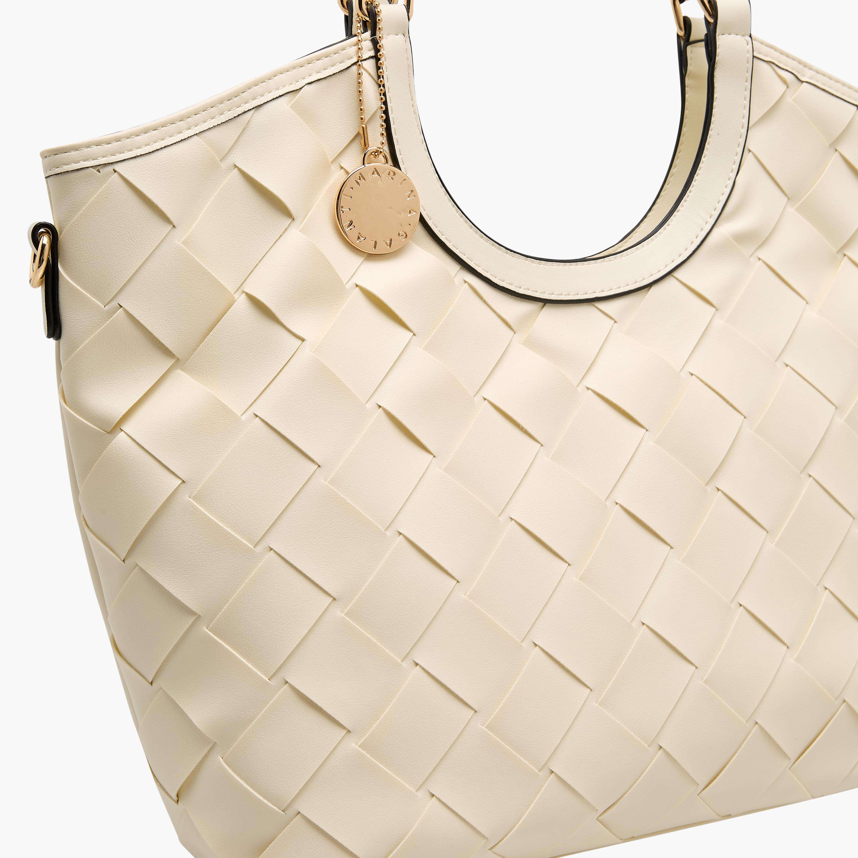 Marina Galanti Weave Textured Shopper Bag with Detachable Strap-women-bagsandwallets-handbags-image-6