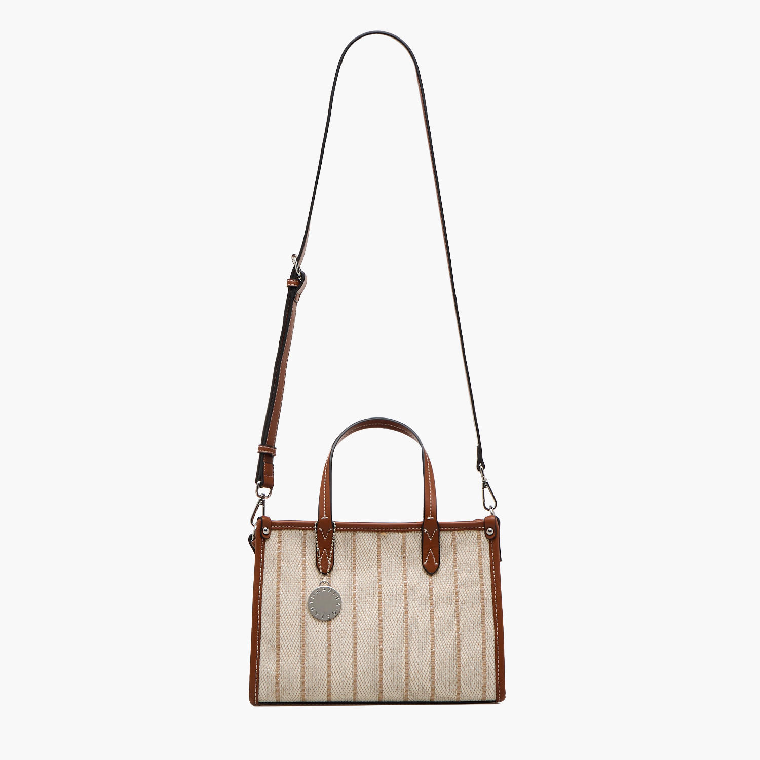 Marina Galanti Textured Tote Bag with Zip Closure-women-bagsandwallets-handbags-image-2
