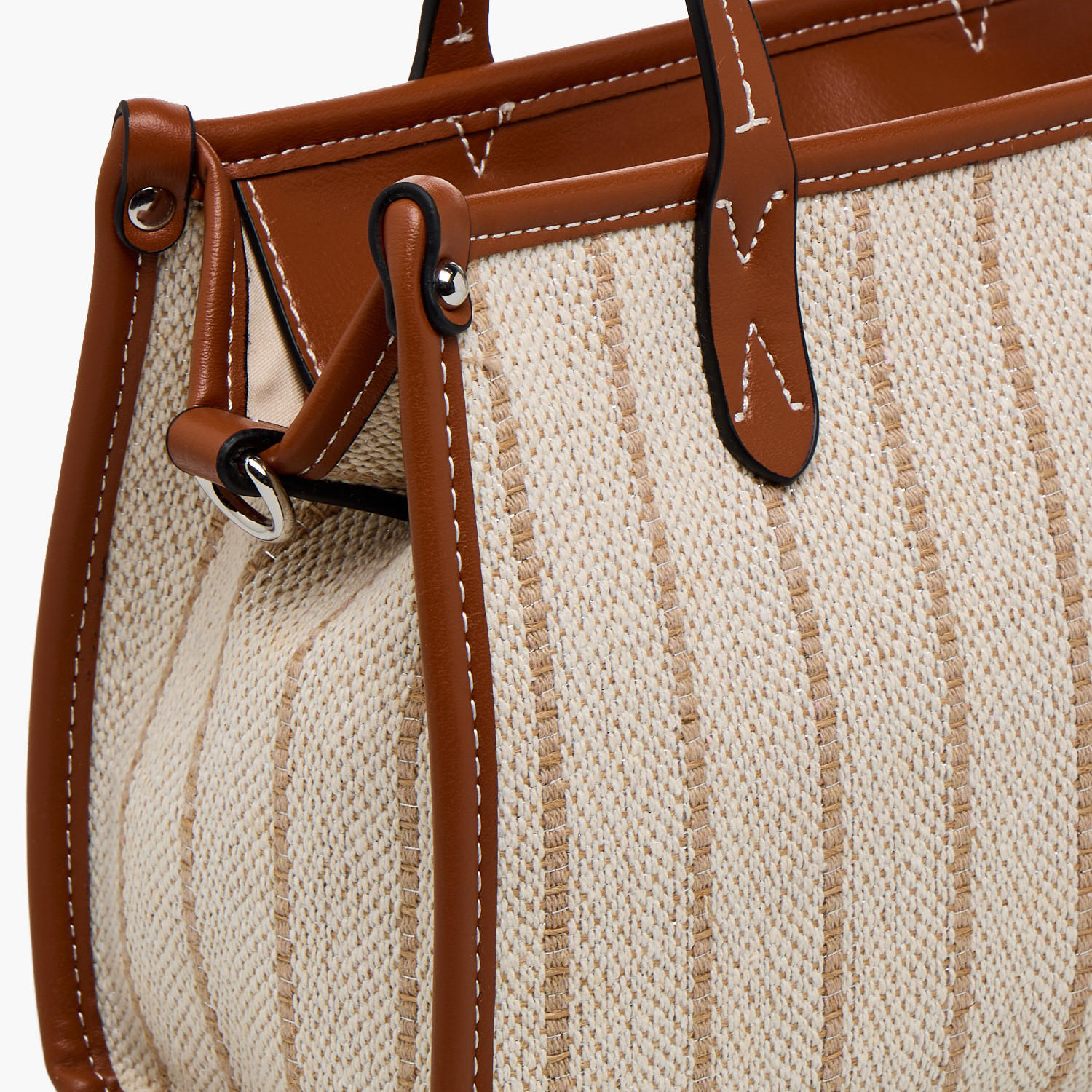 Marina Galanti Textured Tote Bag with Zip Closure-women-bagsandwallets-handbags-image-5