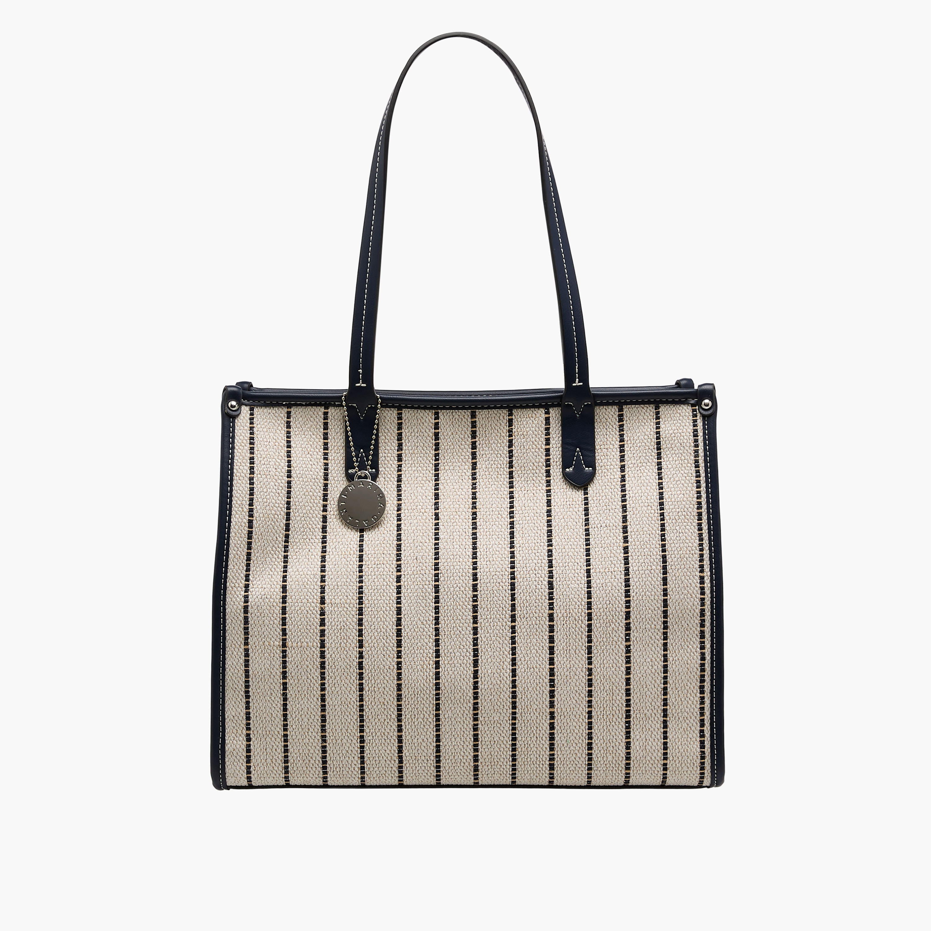 Marina Galanti Striped Tote Bag with Double Handle-women-bagsandwallets-handbags-image-1